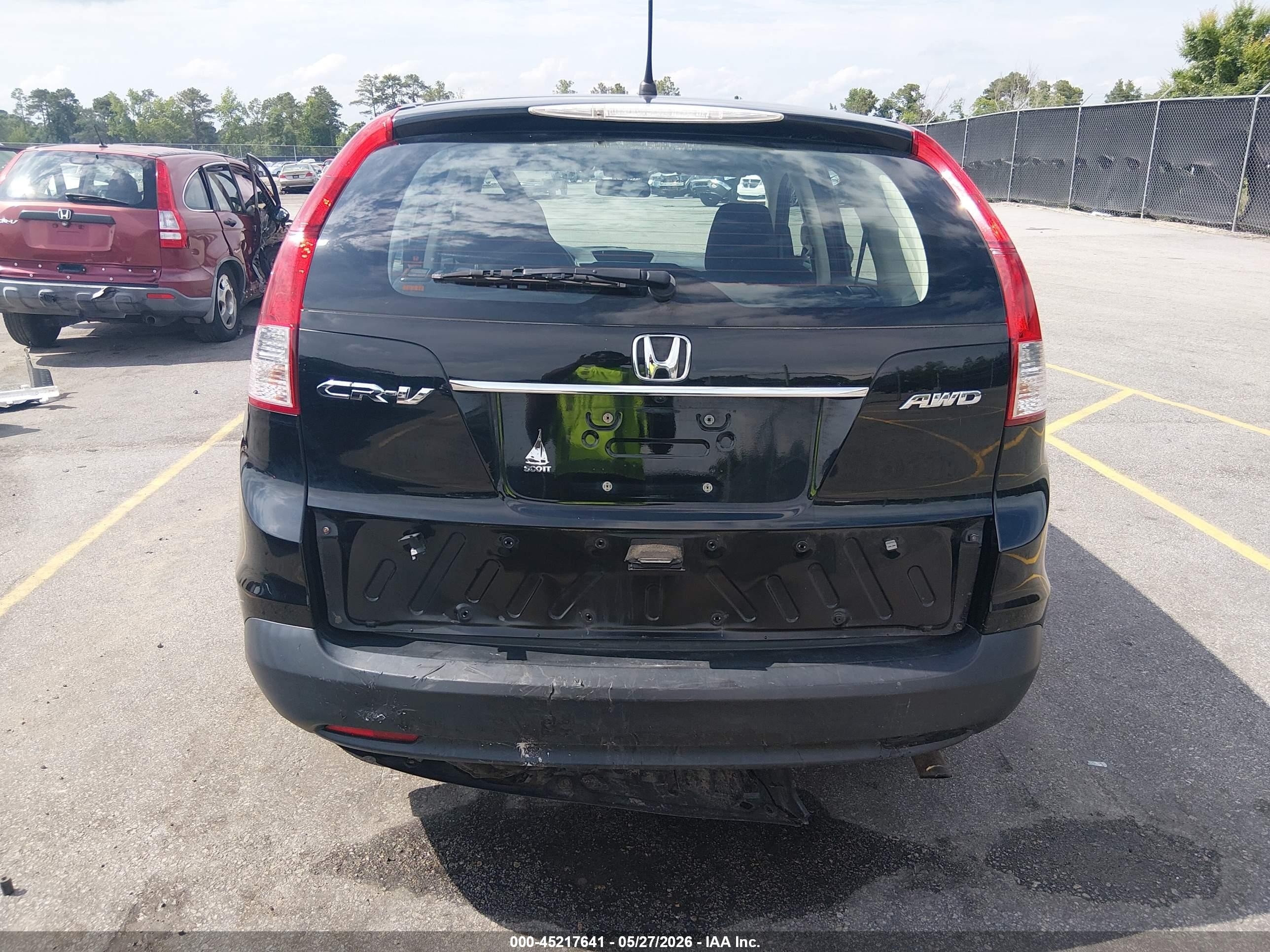 2013 Honda Cr-v Lx Черный vin: 2HKRM4H3XDH600213