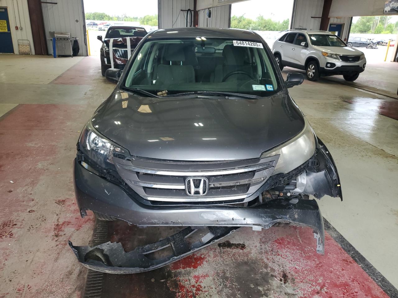2013 Honda Cr-v Lx Gray vin: 2HKRM4H3XDH600714