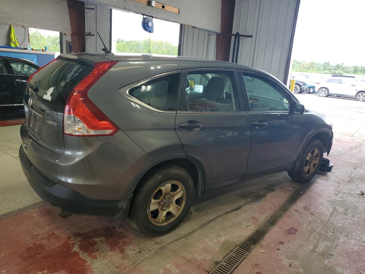 2013 Honda Cr-v Lx Gray vin: 2HKRM4H3XDH600714