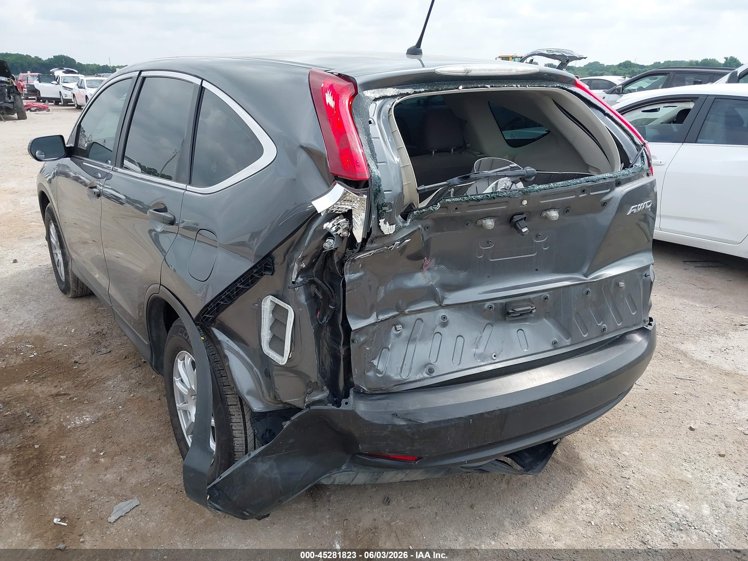 2013 Honda Cr-v Lx Brown vin: 2HKRM4H3XDH600986