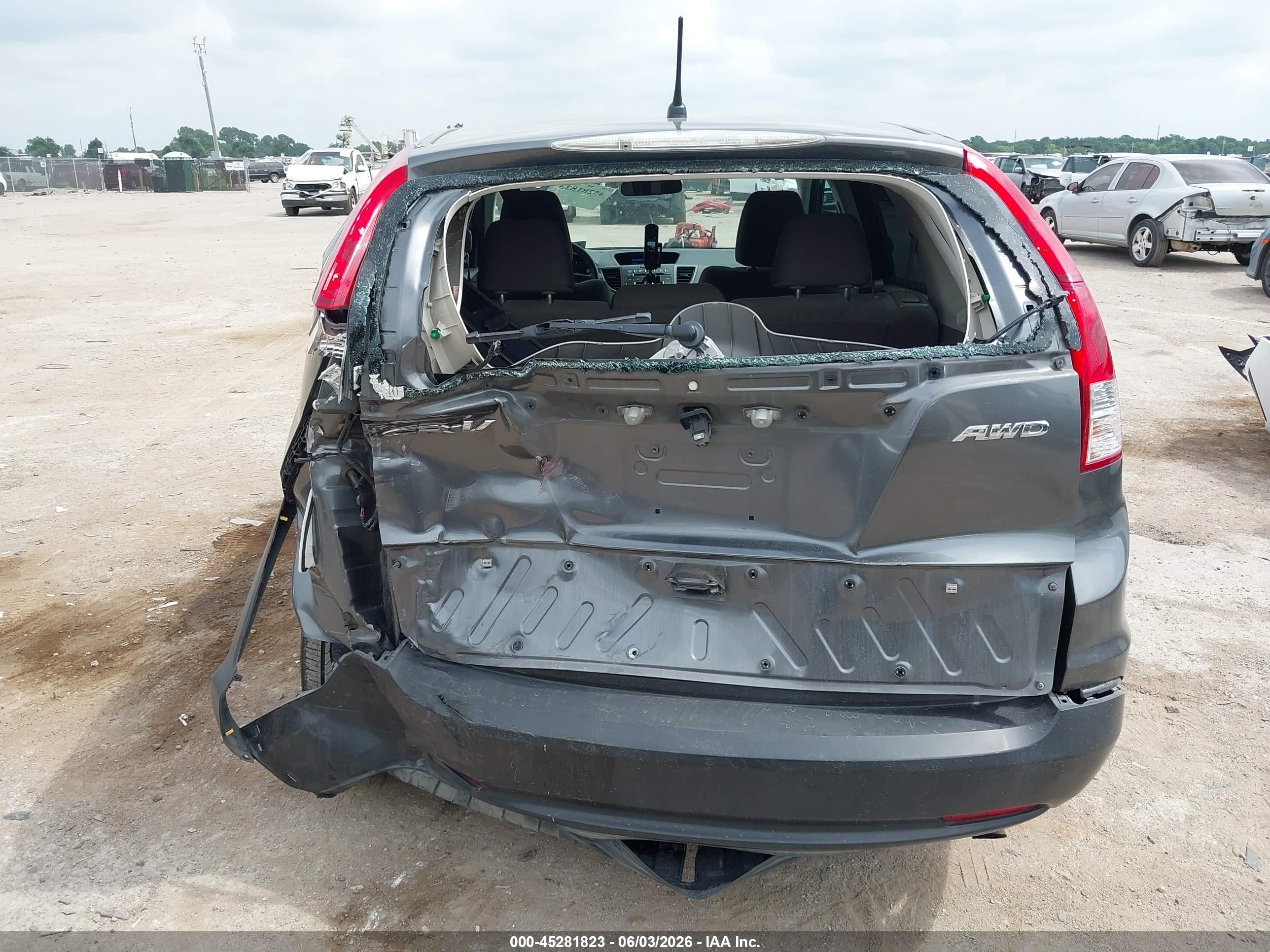 2013 Honda Cr-v Lx Brown vin: 2HKRM4H3XDH600986