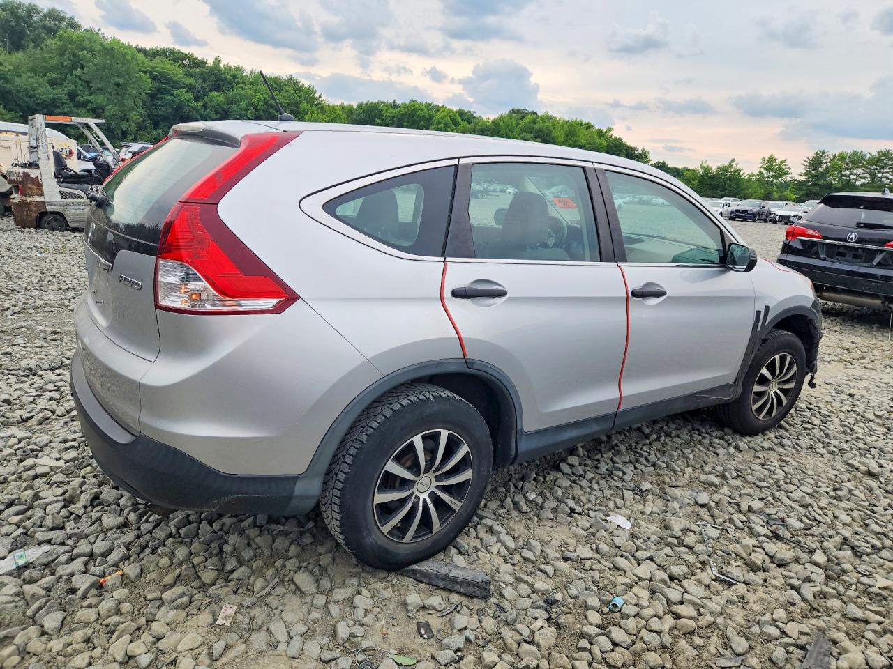 2013 Honda Cr-v Lx Silver vin: 2HKRM4H3XDH616542