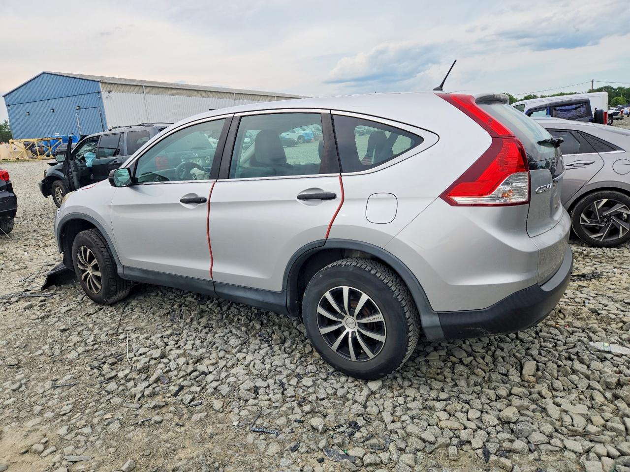 2013 Honda Cr-v Lx Silver vin: 2HKRM4H3XDH616542