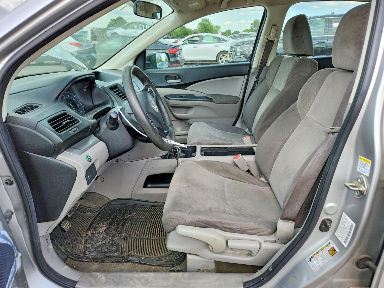 2013 Honda Cr-v Lx Silver vin: 2HKRM4H3XDH635088