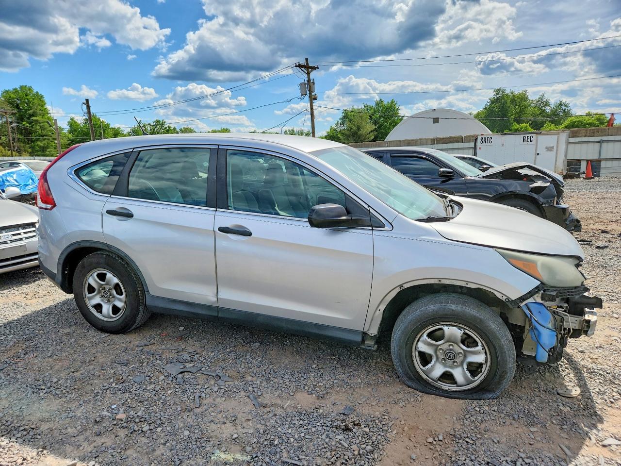 2013 Honda Cr-v Lx Silver vin: 2HKRM4H3XDH635088