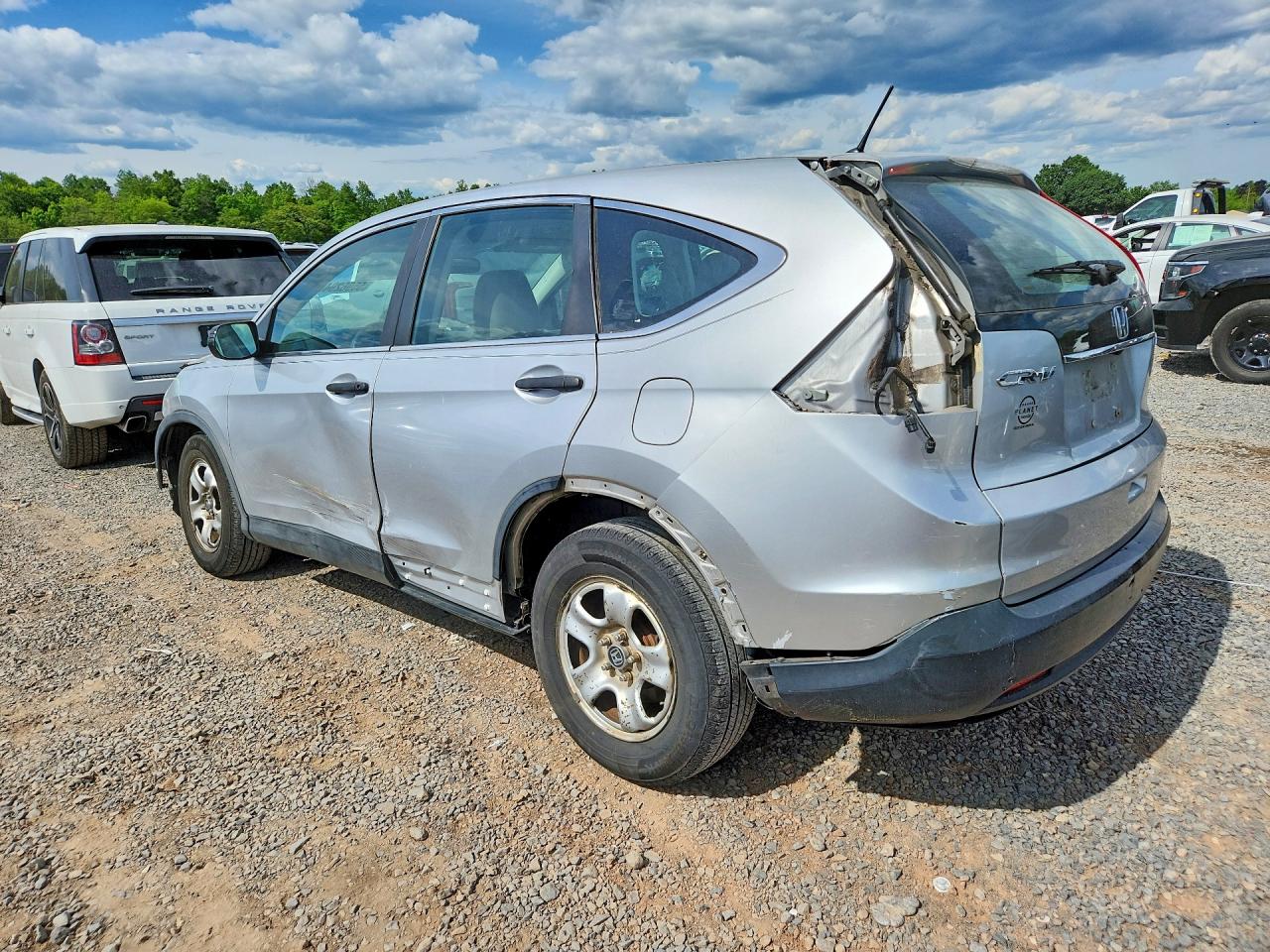 2013 Honda Cr-v Lx Silver vin: 2HKRM4H3XDH635088