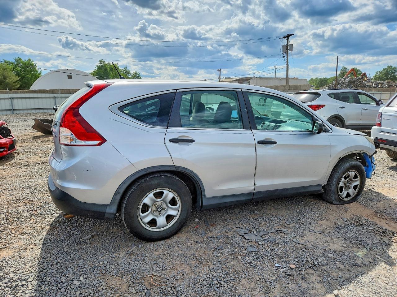 2013 Honda Cr-v Lx Silver vin: 2HKRM4H3XDH635088