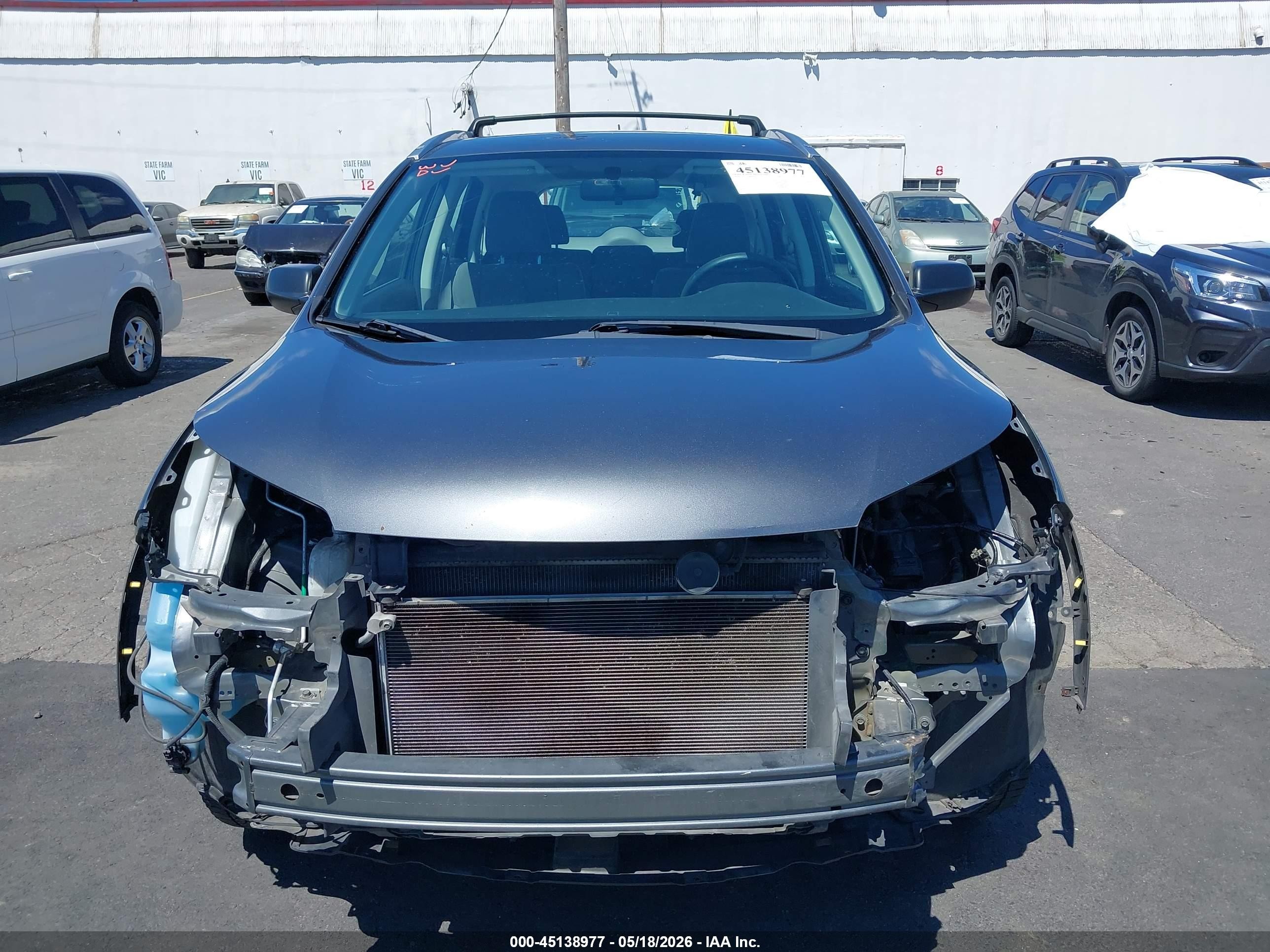 2013 Honda Cr-v Lx Gray vin: 2HKRM4H3XDH661772