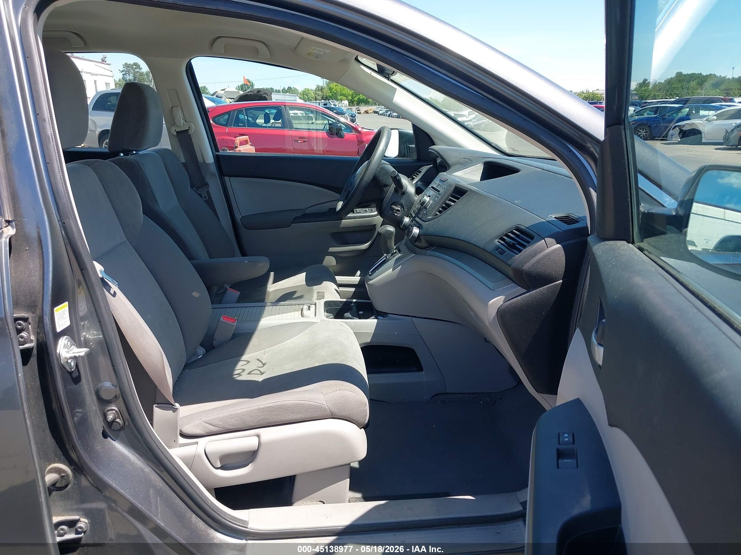 2013 Honda Cr-v Lx Gray vin: 2HKRM4H3XDH661772