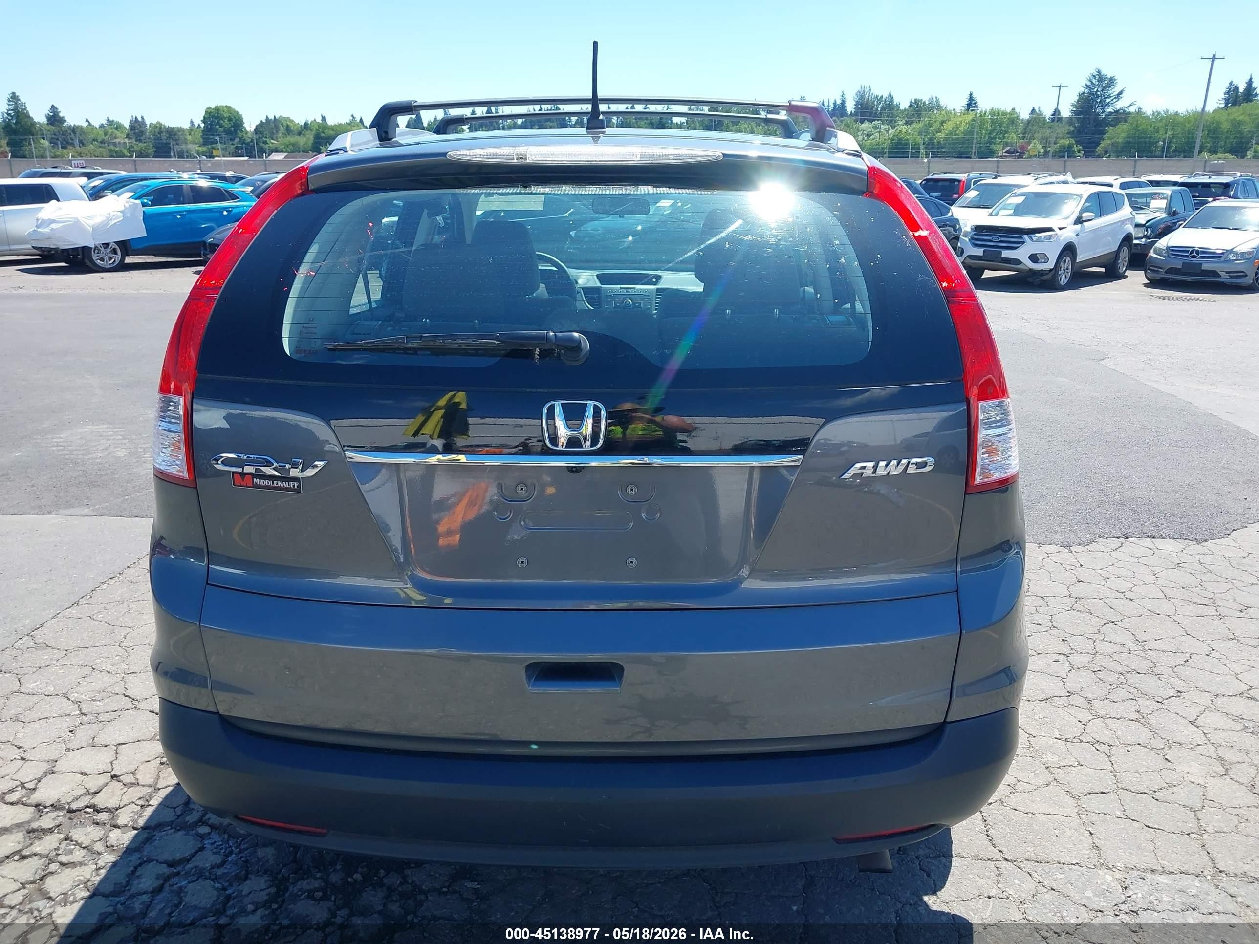 2013 Honda Cr-v Lx Gray vin: 2HKRM4H3XDH661772