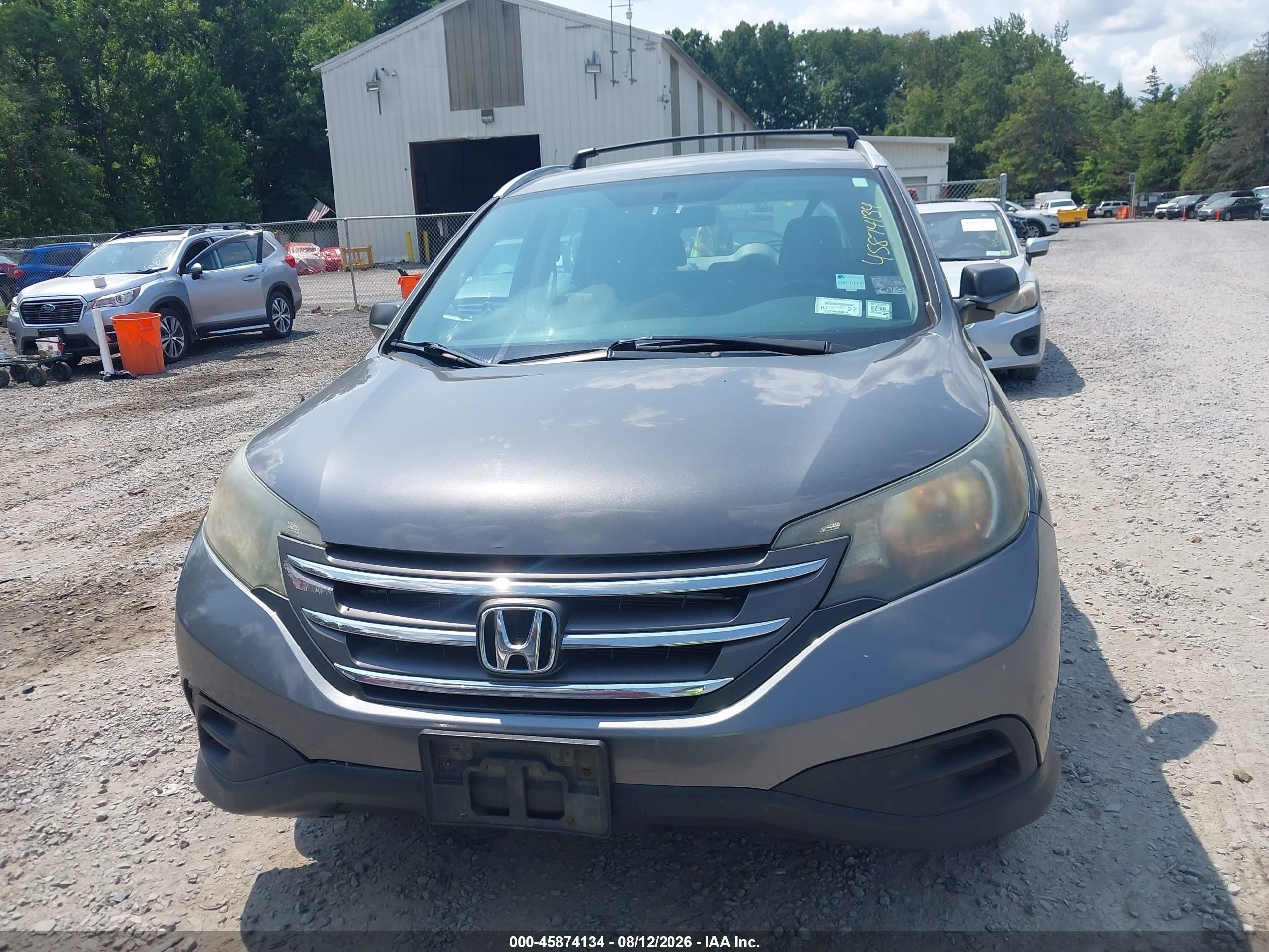 2013 Honda Cr-v Lx Gray vin: 2HKRM4H3XDH663554