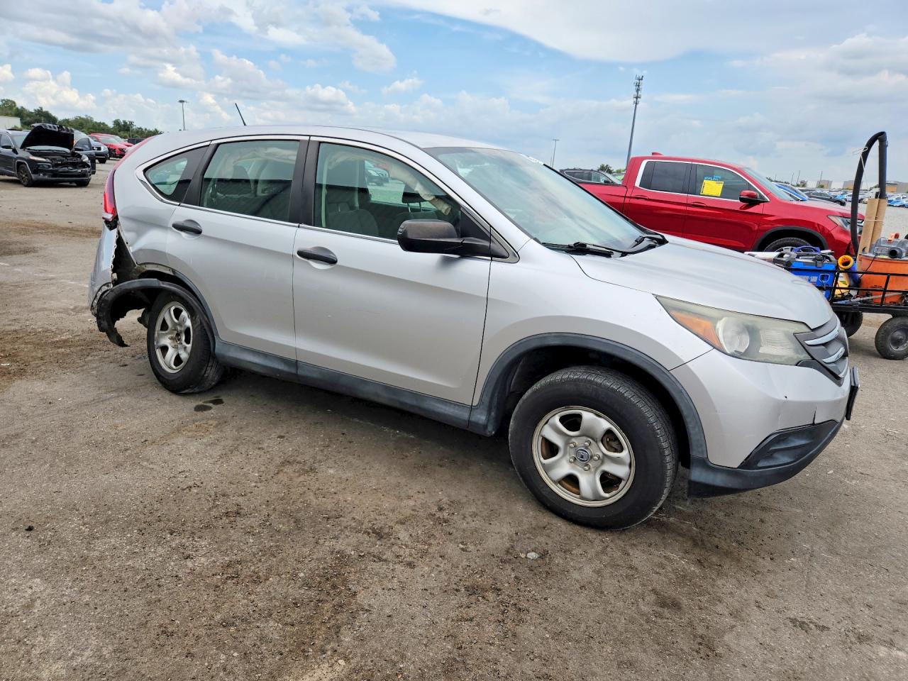 2013 Honda Cr-v Lx Silver vin: 2HKRM4H3XDH675669