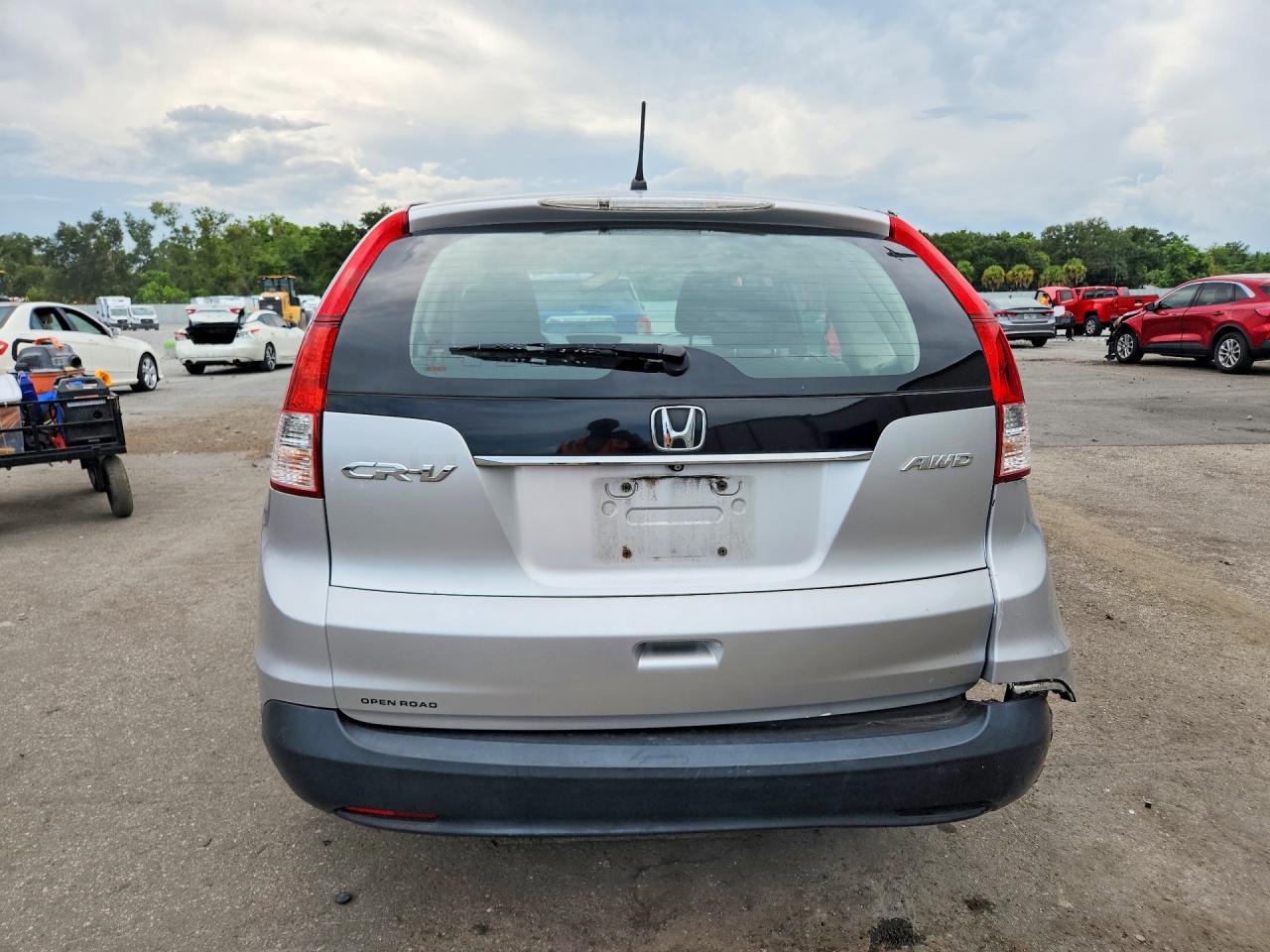 2013 Honda Cr-v Lx Silver vin: 2HKRM4H3XDH675669