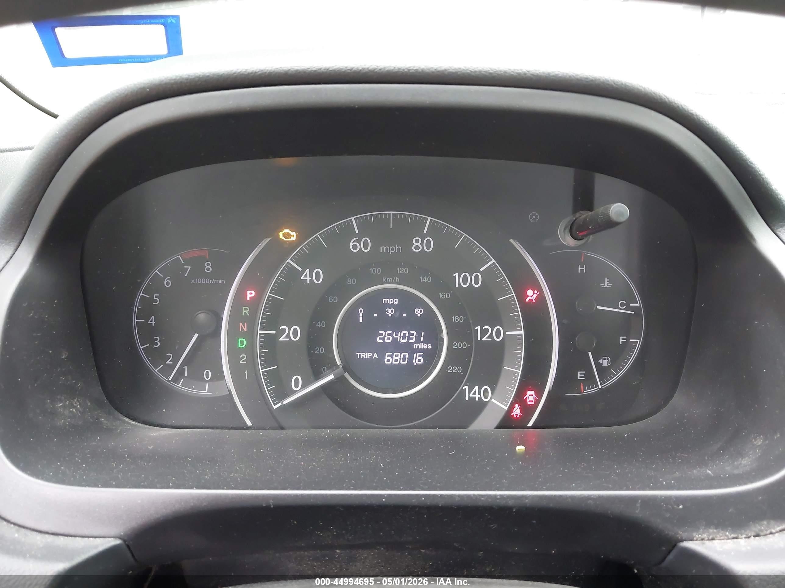 2013 Honda Cr-v Lx Blue vin: 2HKRM4H3XDH688888