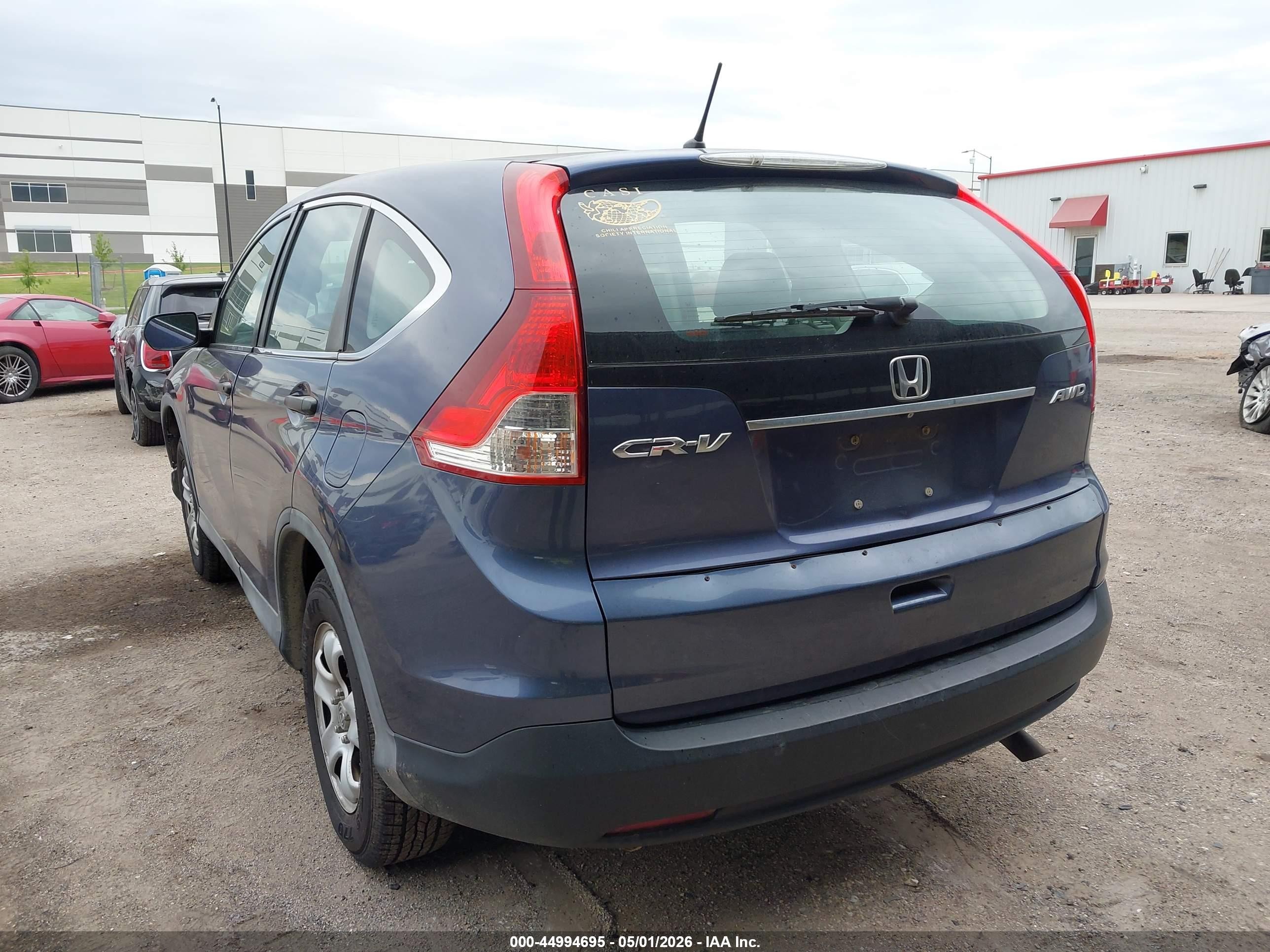 2013 Honda Cr-v Lx Blue vin: 2HKRM4H3XDH688888