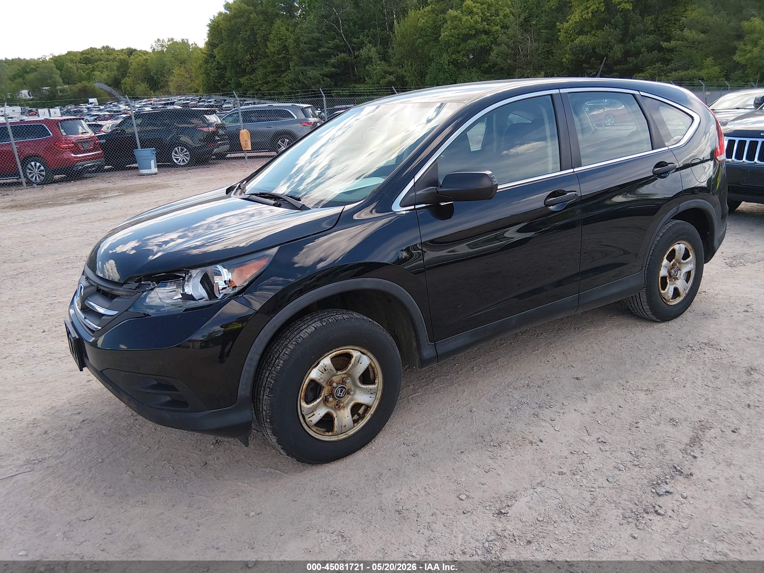 2014 Honda Cr-v Lx Black vin: 2HKRM4H3XEH600536