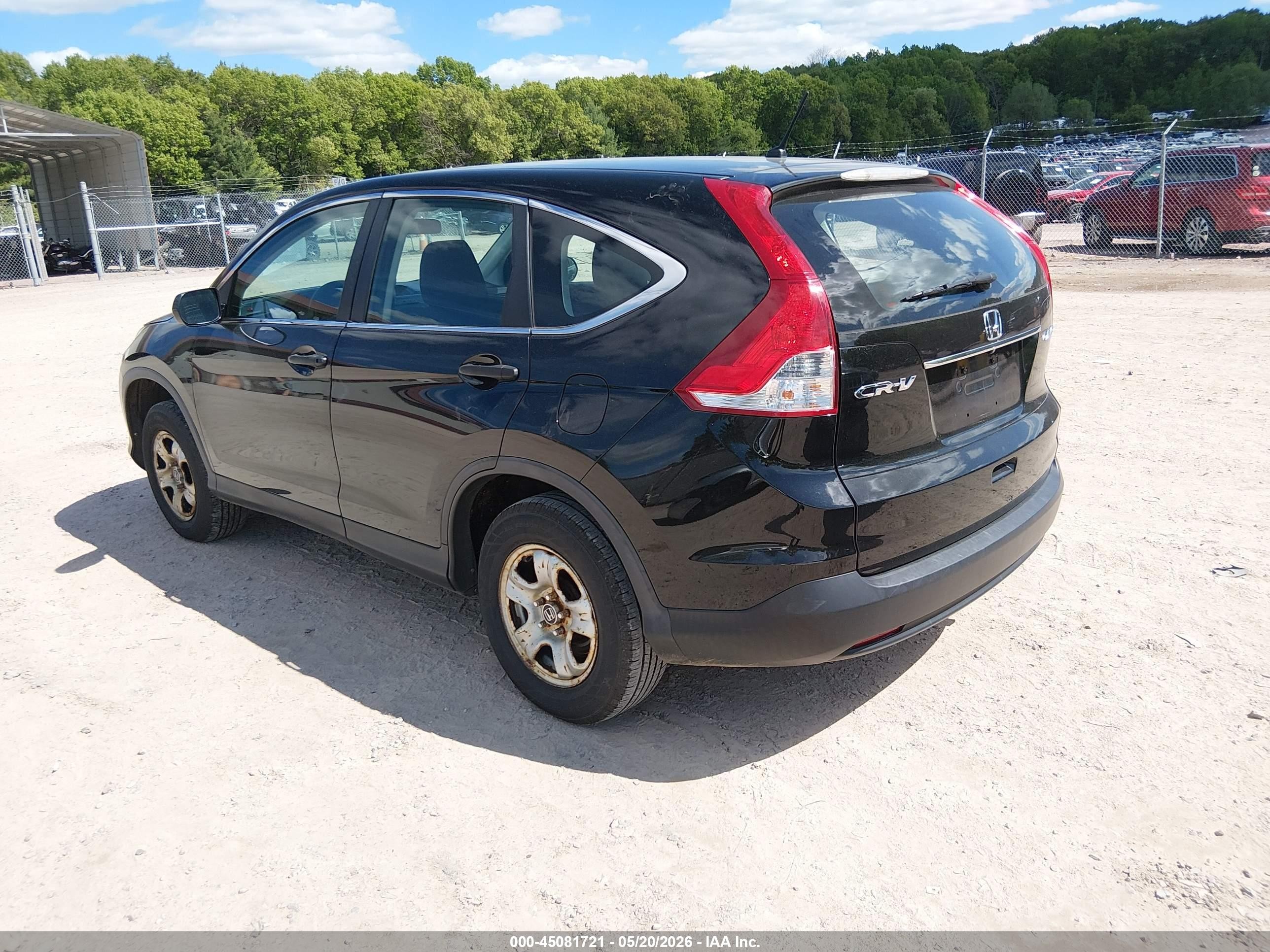 2014 Honda Cr-v Lx Black vin: 2HKRM4H3XEH600536