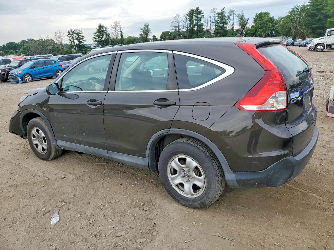 2014 Honda Cr-v Lx Brown vin: 2HKRM4H3XEH661529