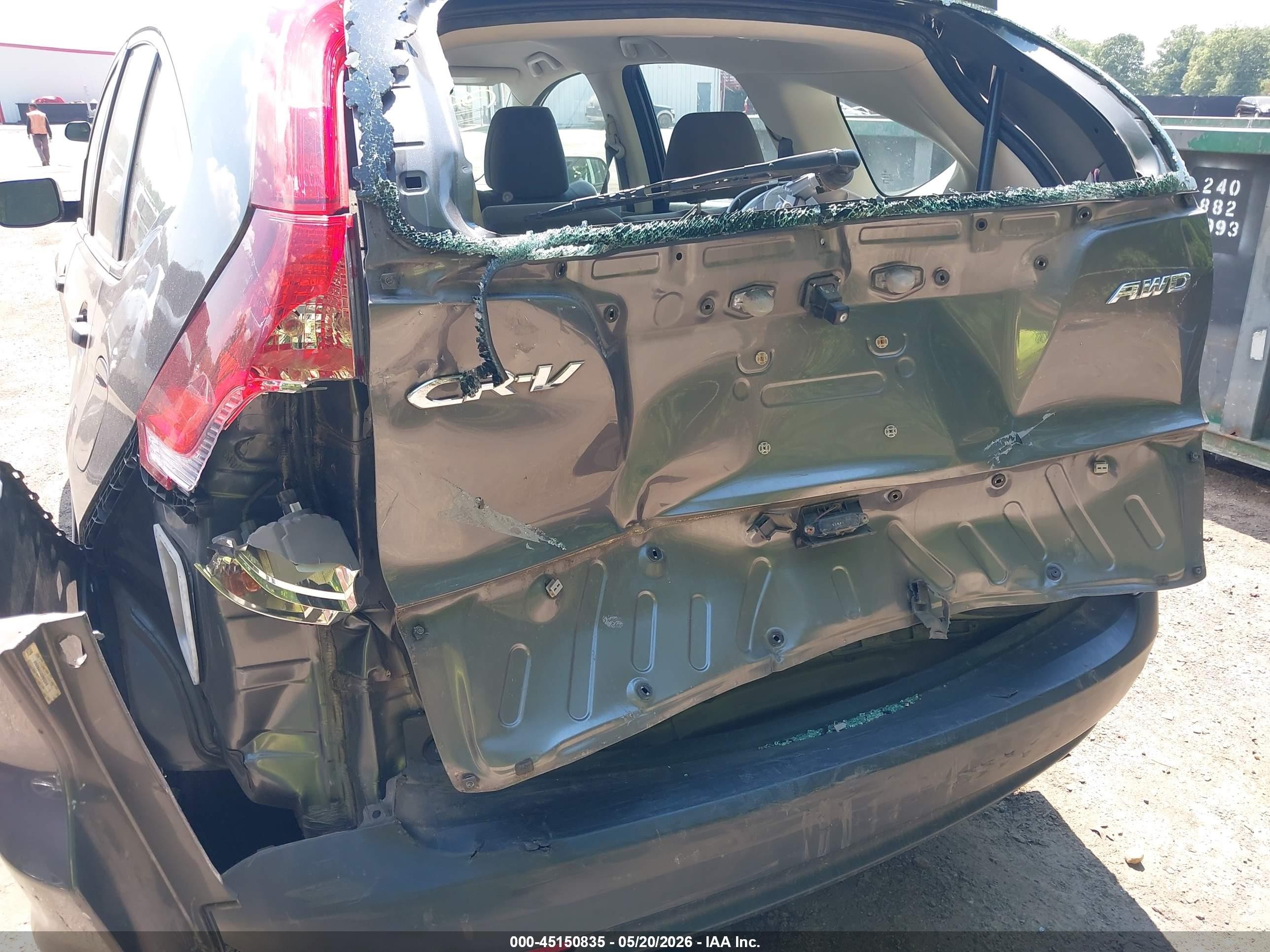 2014 Honda Cr-v Lx Серый vin: 2HKRM4H3XEH662616