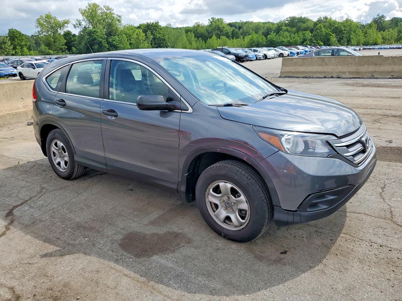 2014 Honda Cr-v Lx Gray vin: 2HKRM4H3XEH669467