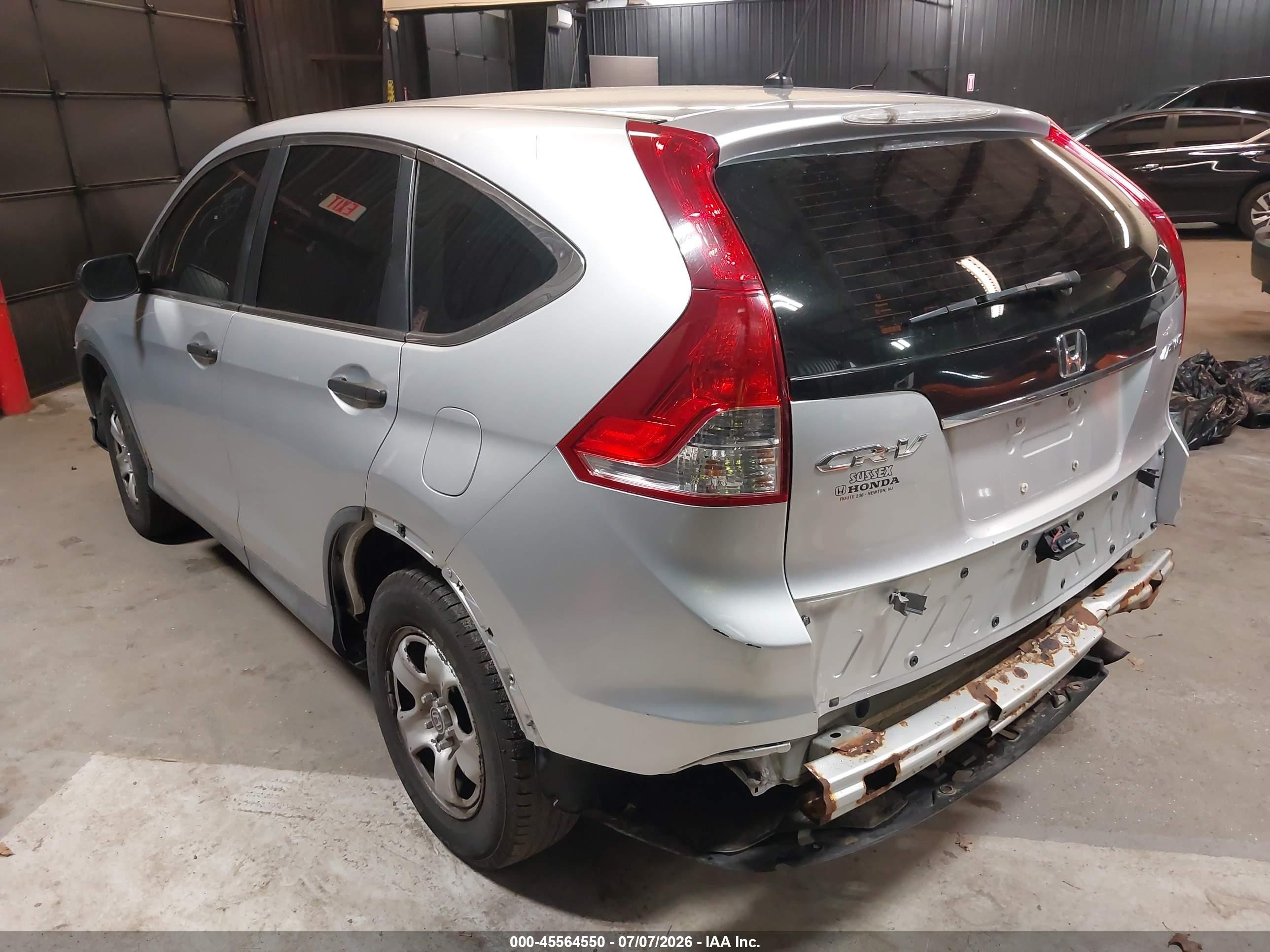 2014 Honda Cr-v Lx Silver vin: 2HKRM4H3XEH682932