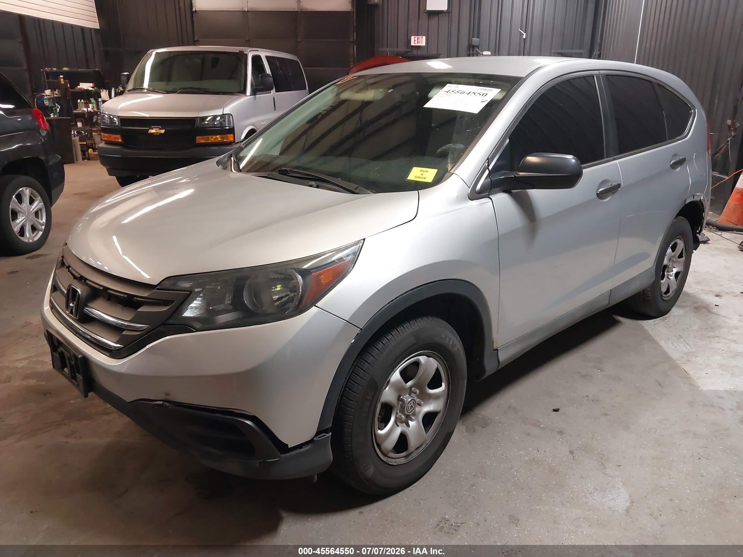 2014 Honda Cr-v Lx Silver vin: 2HKRM4H3XEH682932