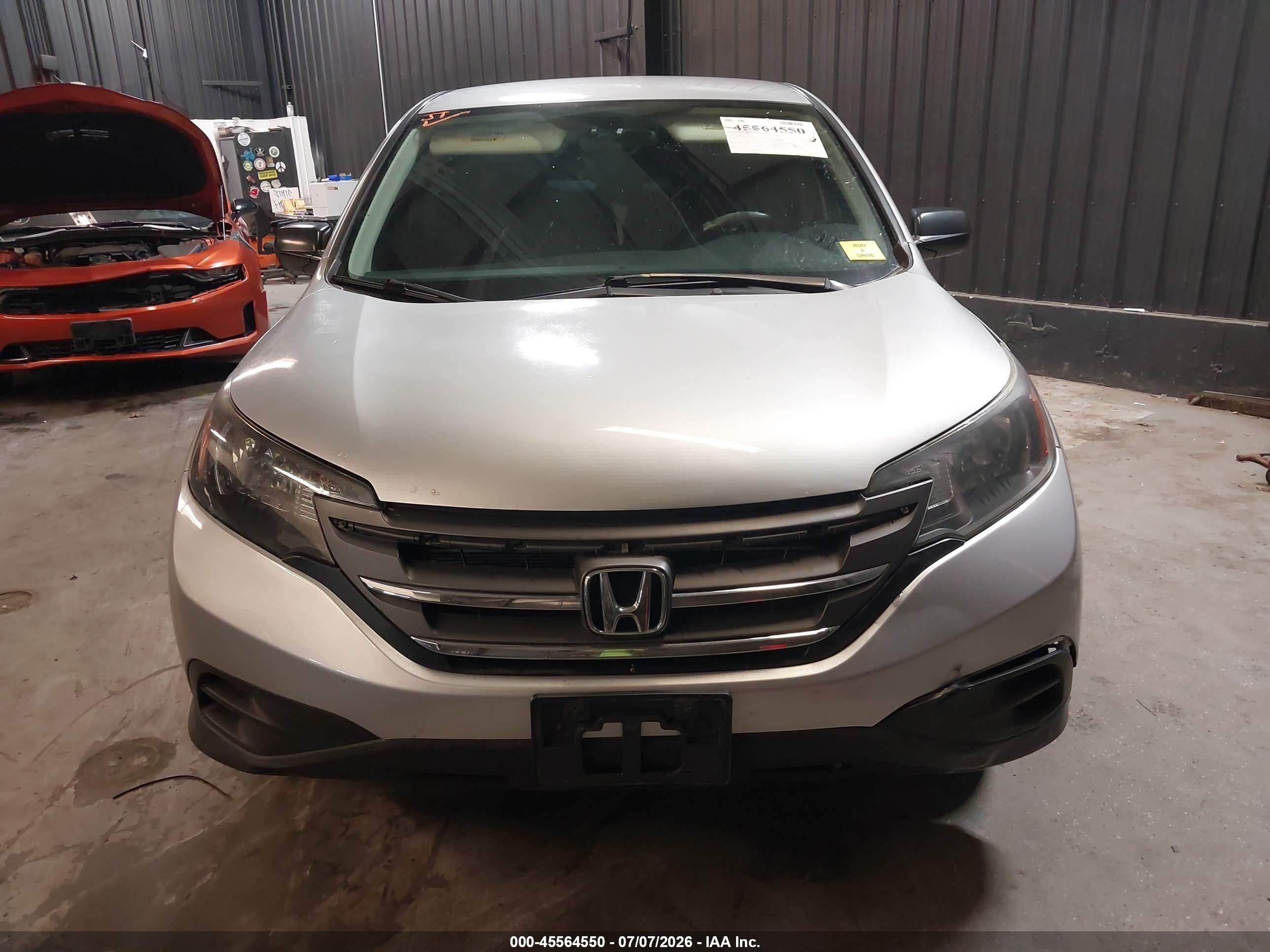 2014 Honda Cr-v Lx Silver vin: 2HKRM4H3XEH682932