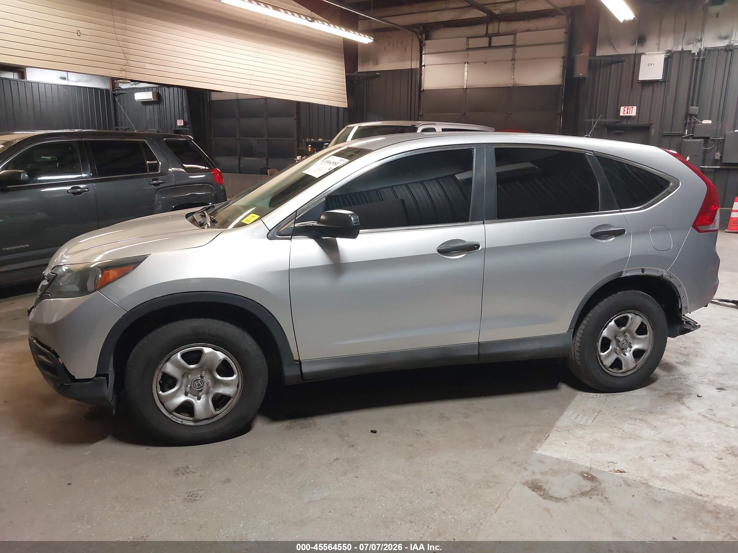 2014 Honda Cr-v Lx Silver vin: 2HKRM4H3XEH682932