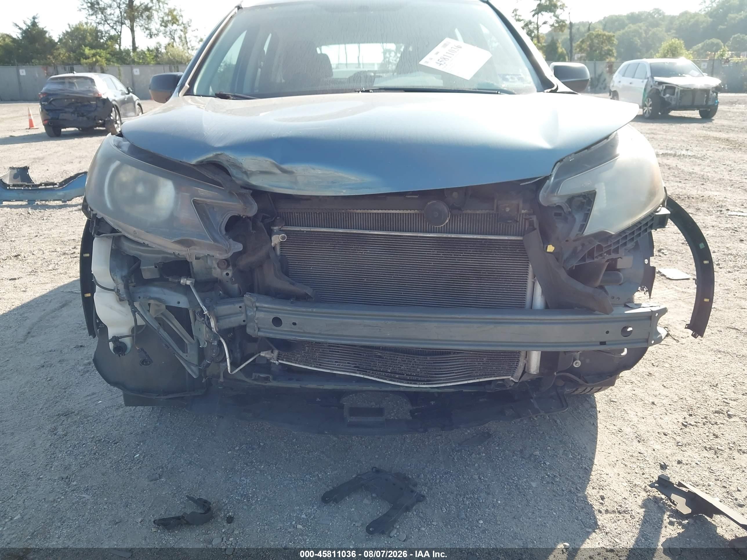 2014 Honda Cr-v Lx Blue vin: 2HKRM4H3XEH697222