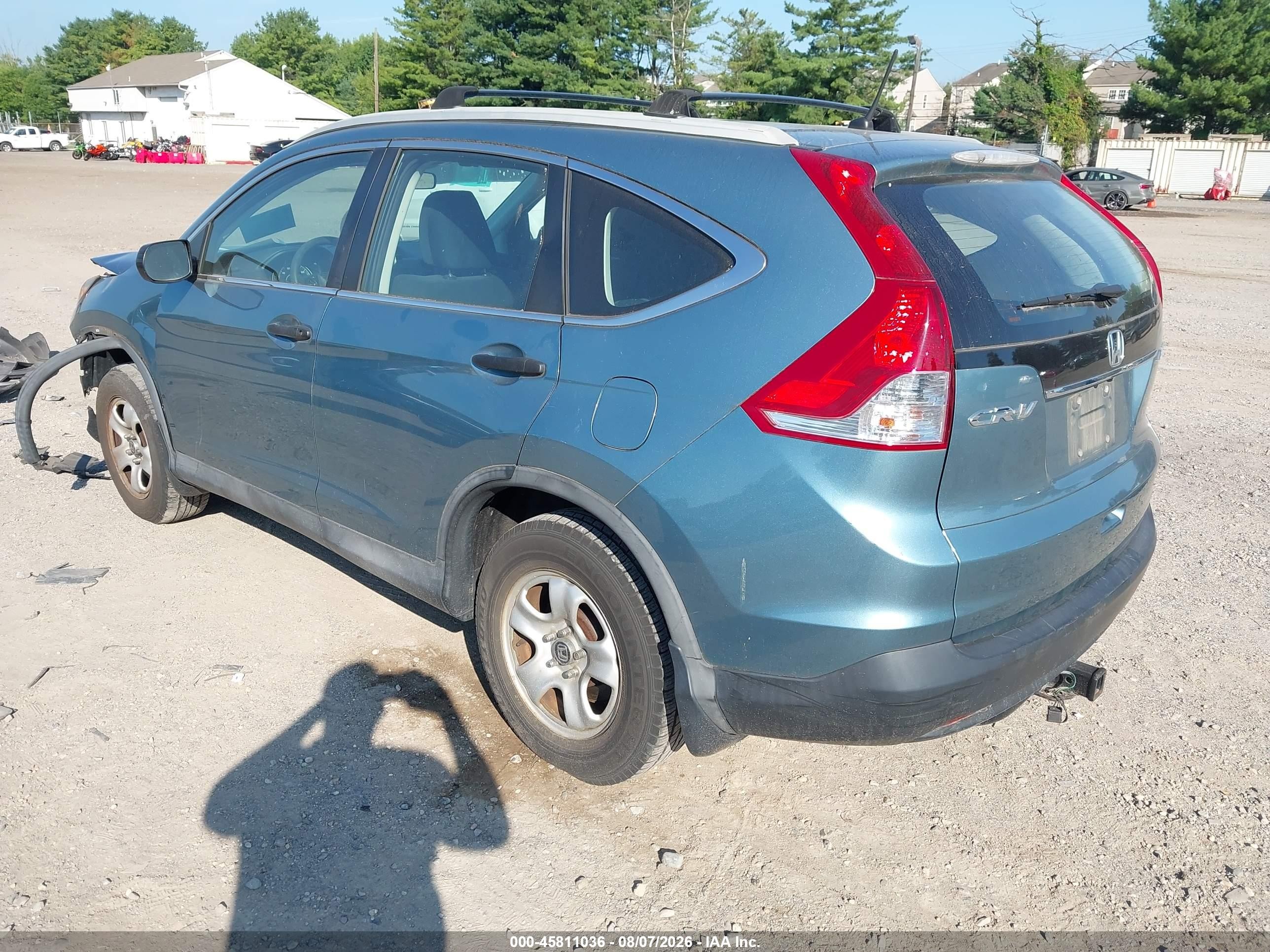 2014 Honda Cr-v Lx Blue vin: 2HKRM4H3XEH697222
