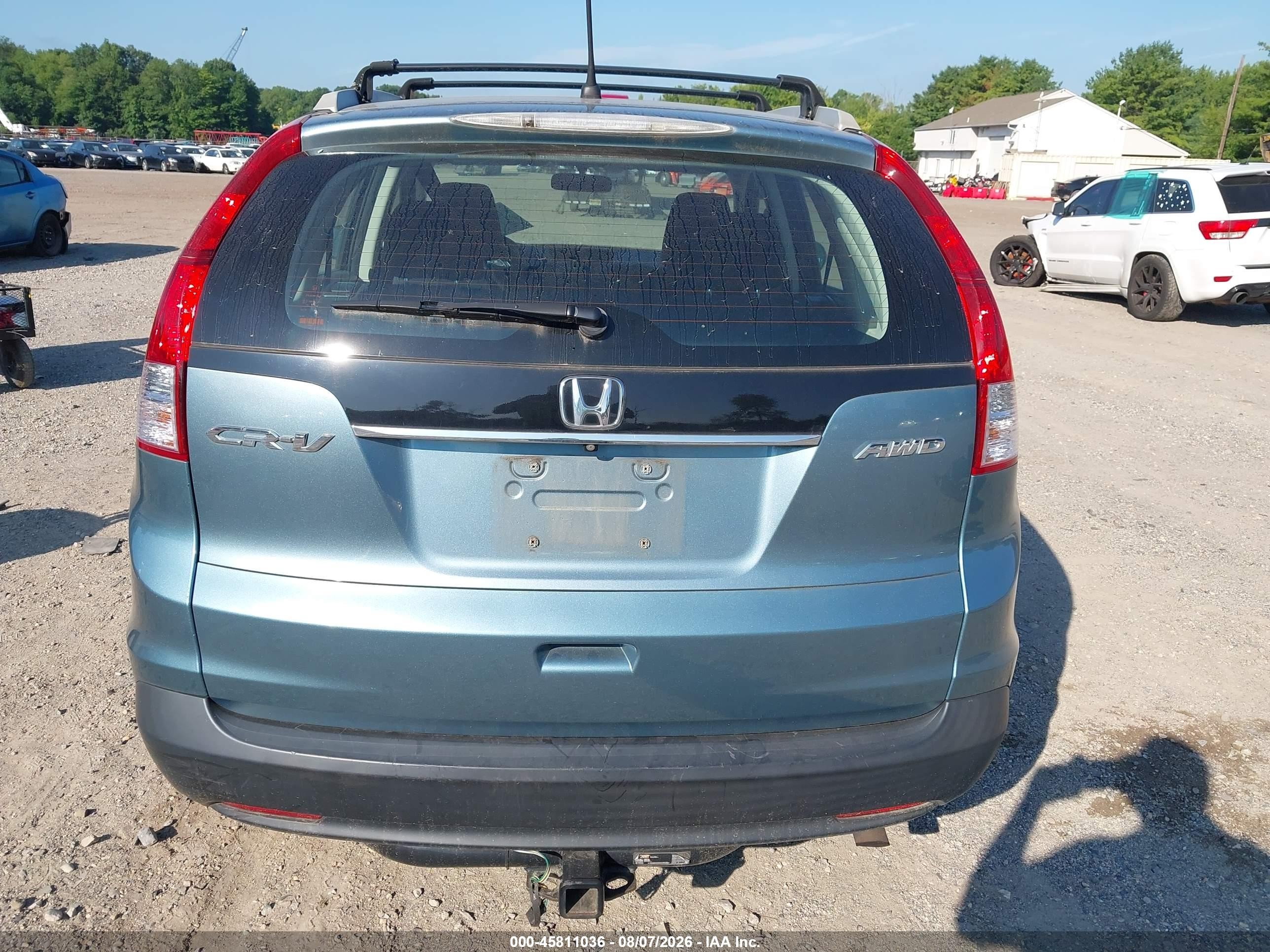 2014 Honda Cr-v Lx Blue vin: 2HKRM4H3XEH697222