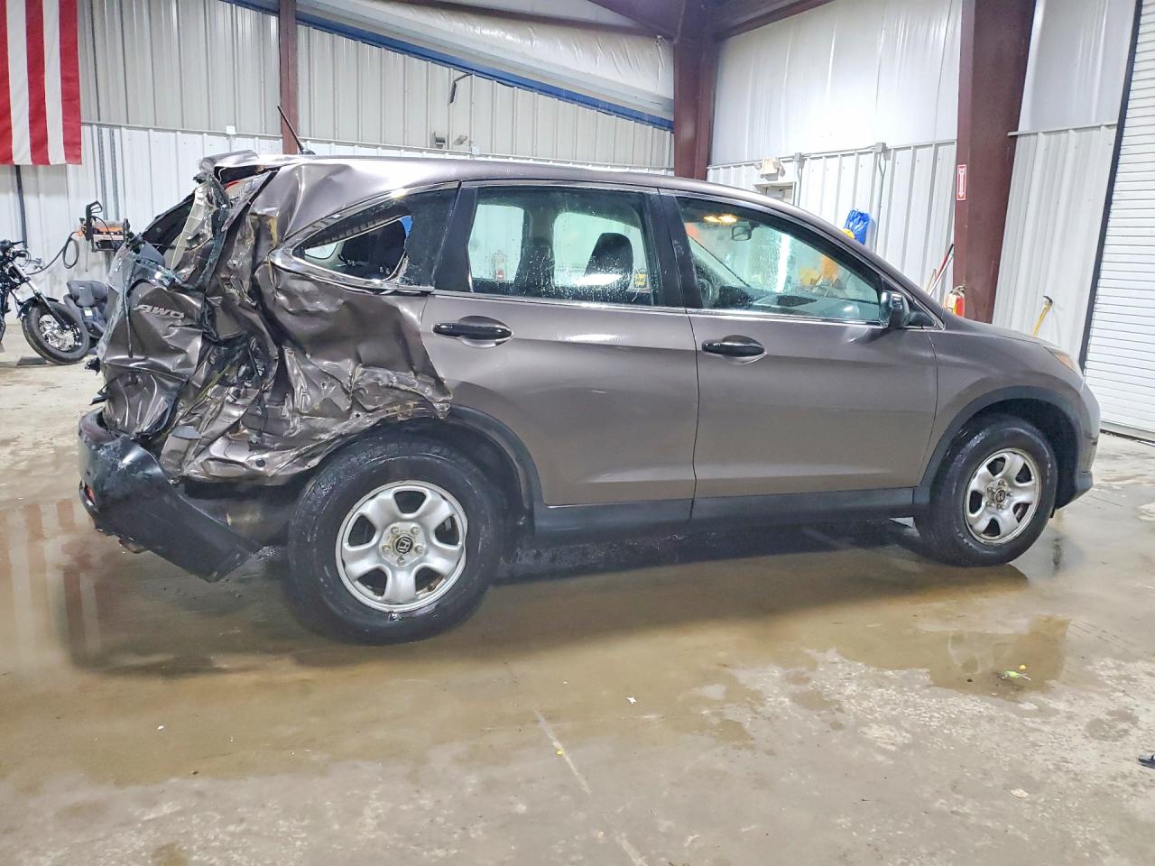 2014 Honda Cr-v Lx Серый vin: 2HKRM4H3XEH698578