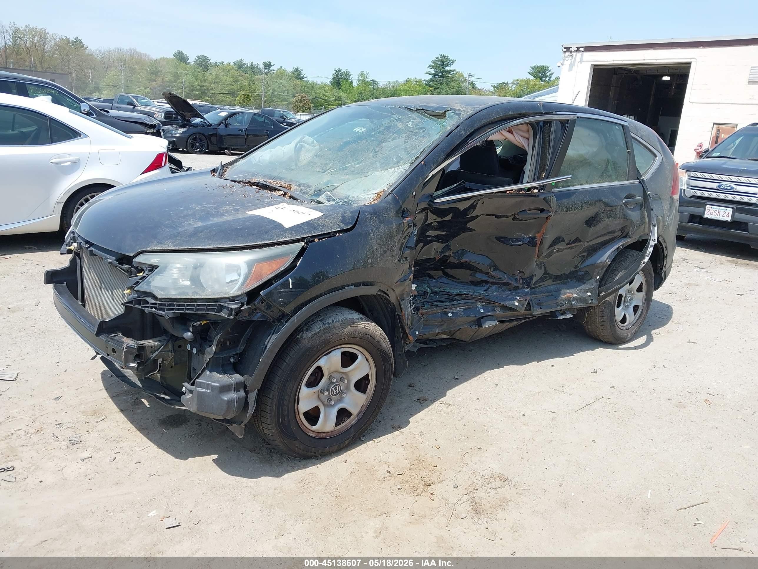 2014 Honda Cr-v Lx Black vin: 2HKRM4H3XEH720899