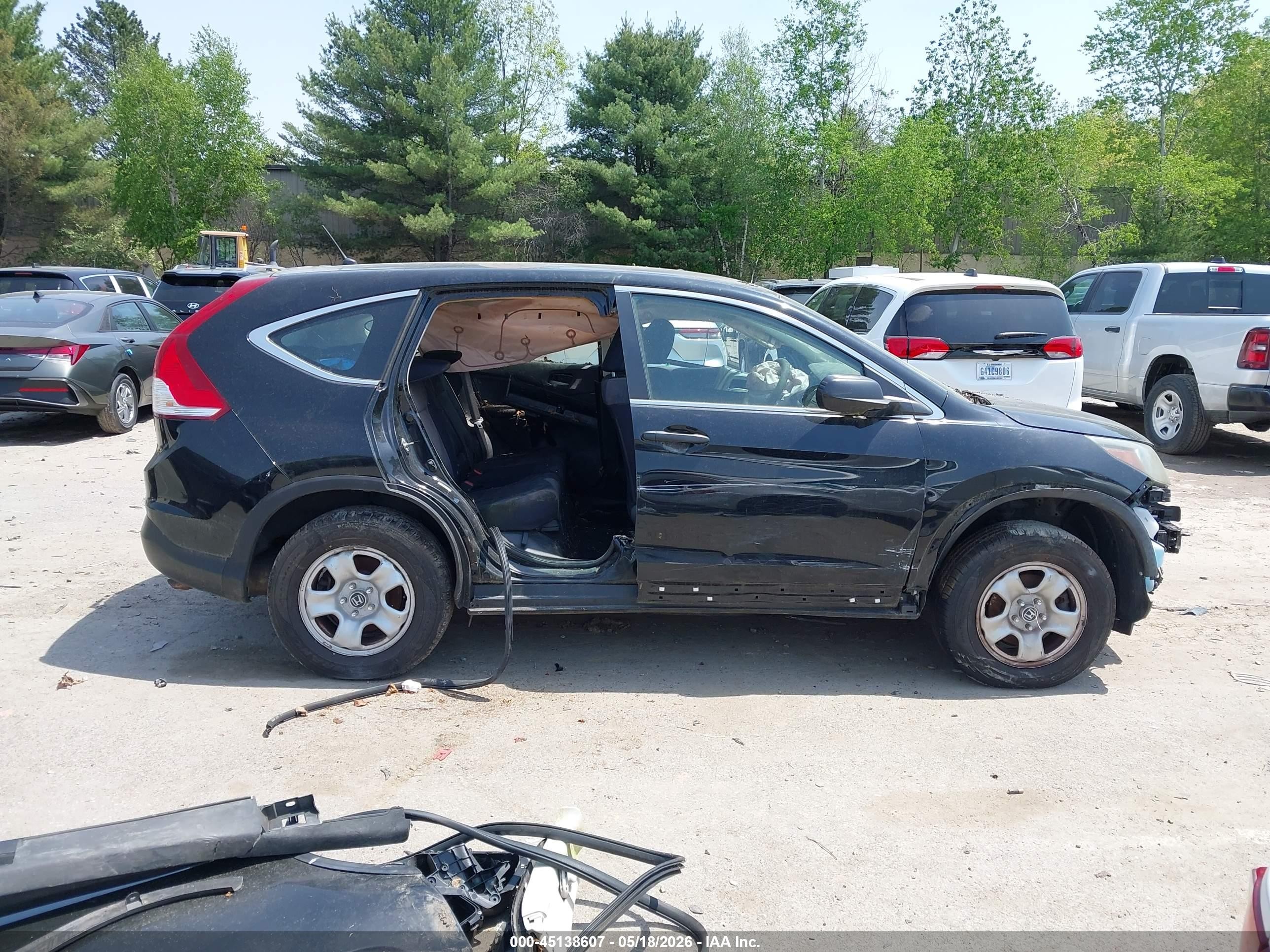 2014 Honda Cr-v Lx Black vin: 2HKRM4H3XEH720899