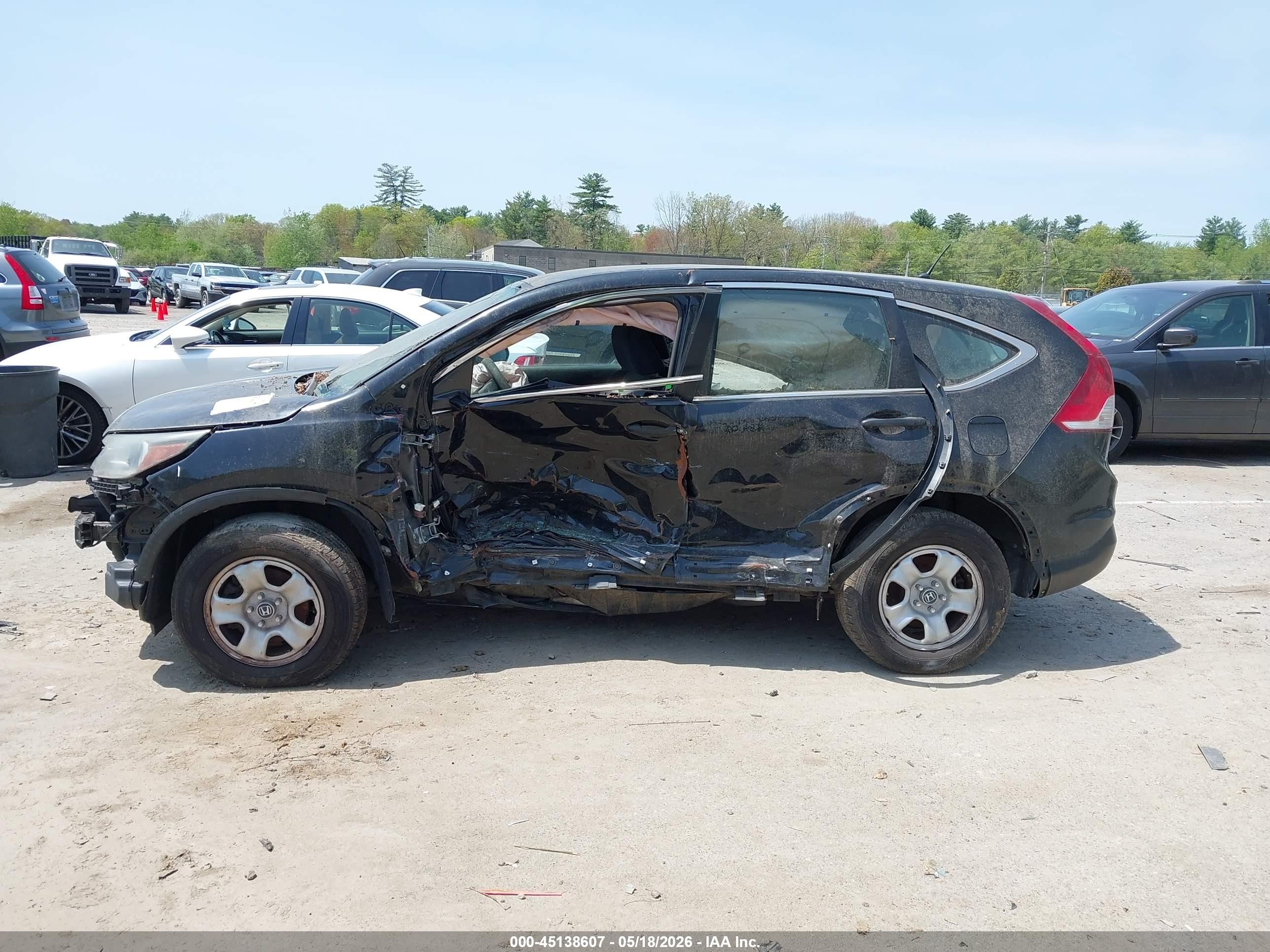 2014 Honda Cr-v Lx Black vin: 2HKRM4H3XEH720899