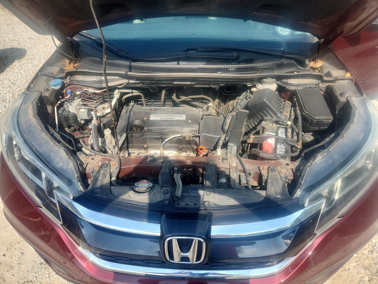 2015 Honda Cr-v Lx Burgundy vin: 2HKRM4H3XFH604443
