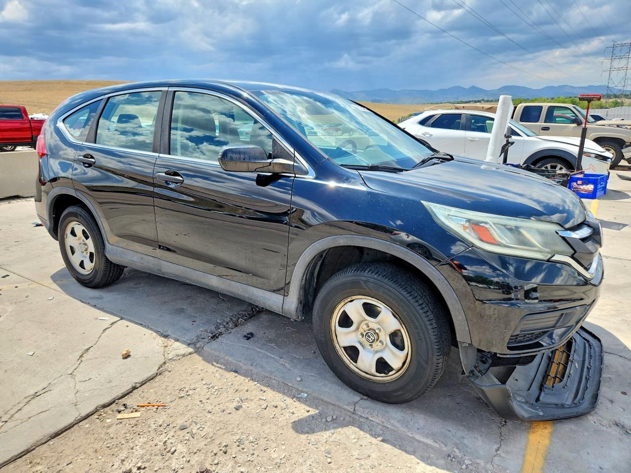 2015 Honda Cr-v Lx Black vin: 2HKRM4H3XFH612042