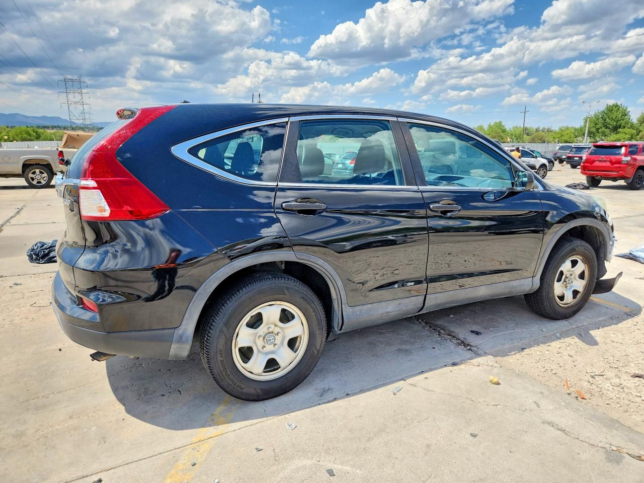 2015 Honda Cr-v Lx Black vin: 2HKRM4H3XFH612042