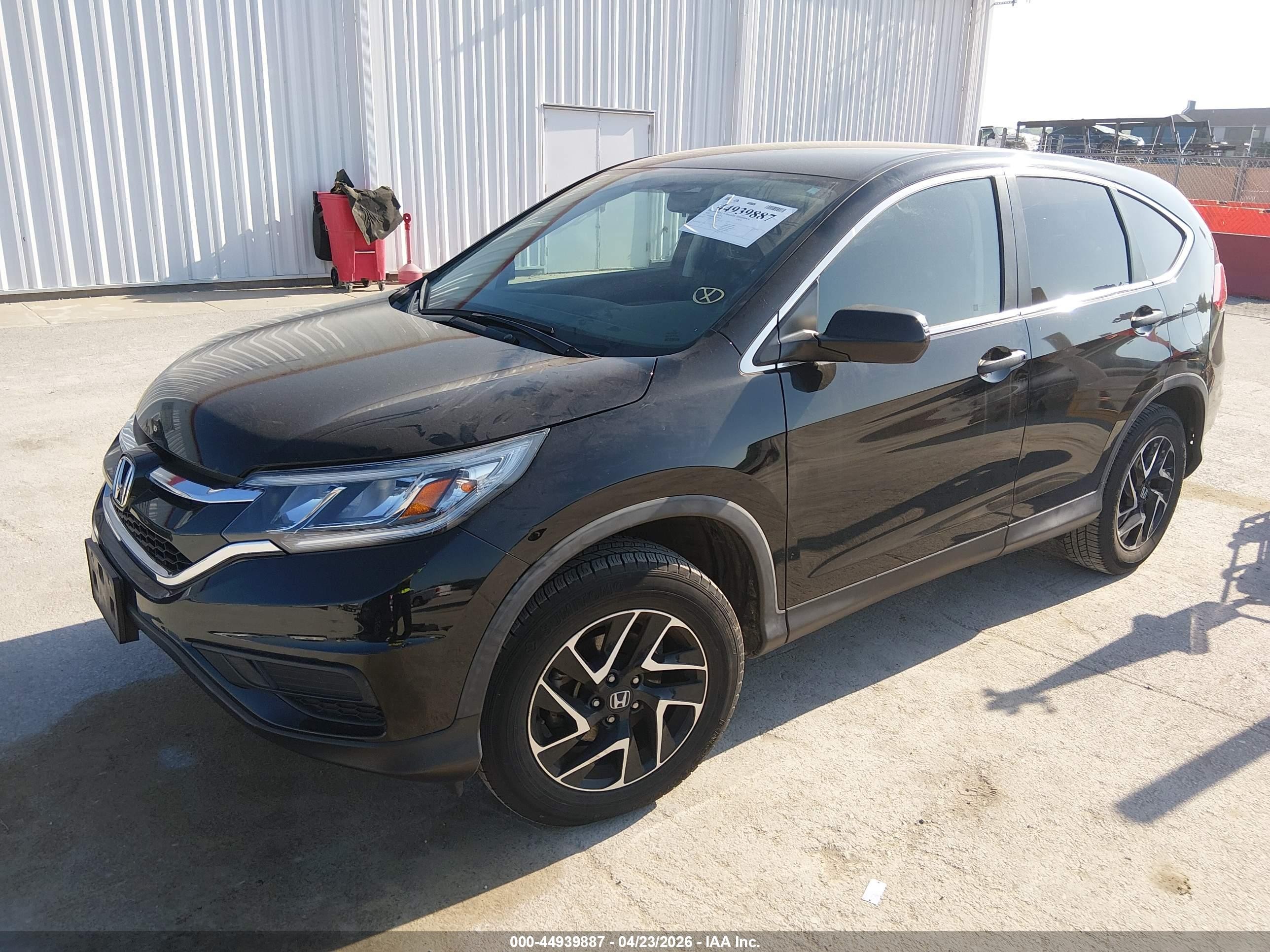 2016 Honda Cr-v Se Black vin: 2HKRM4H41GH701041