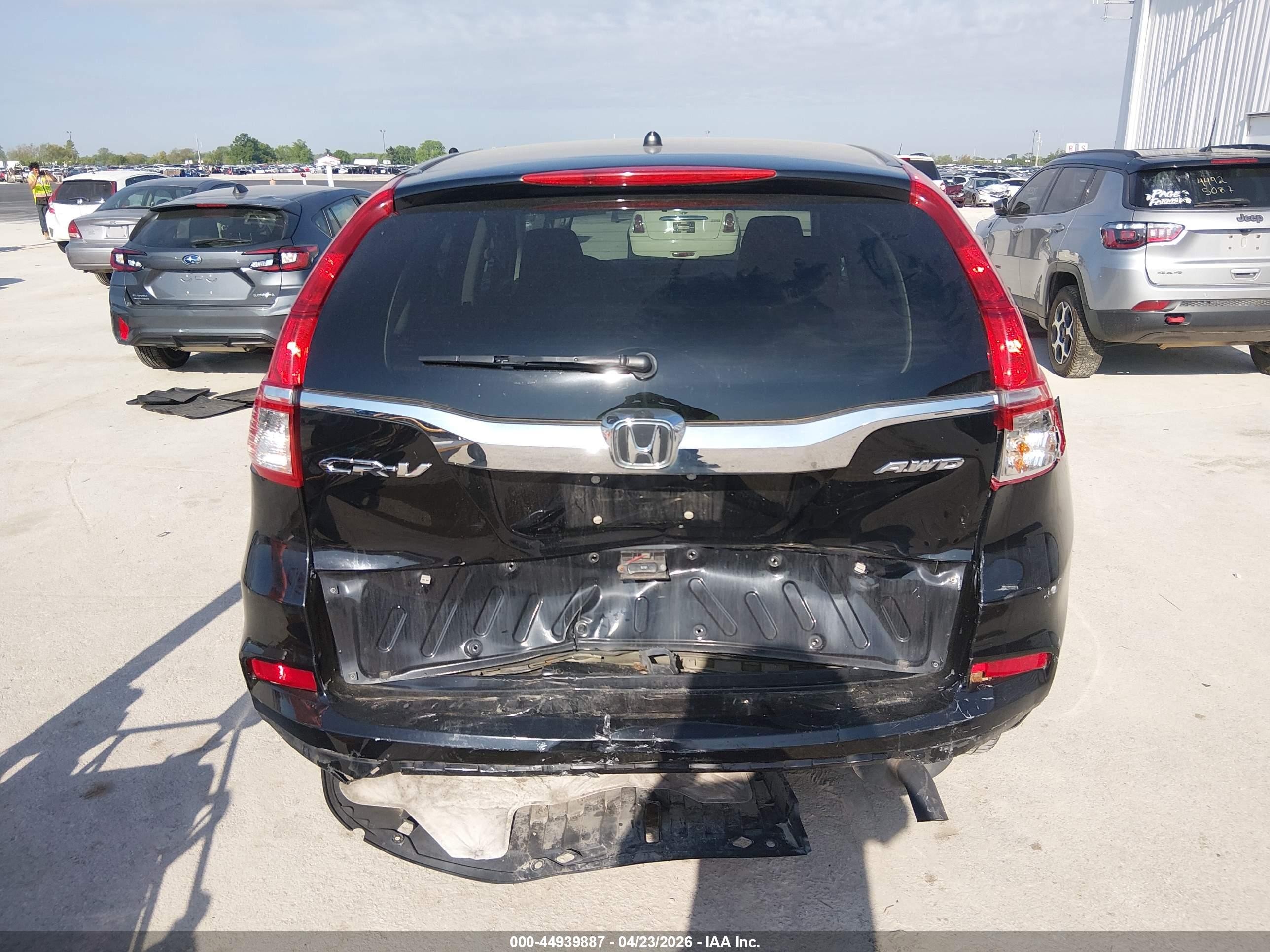2016 Honda Cr-v Se Black vin: 2HKRM4H41GH701041