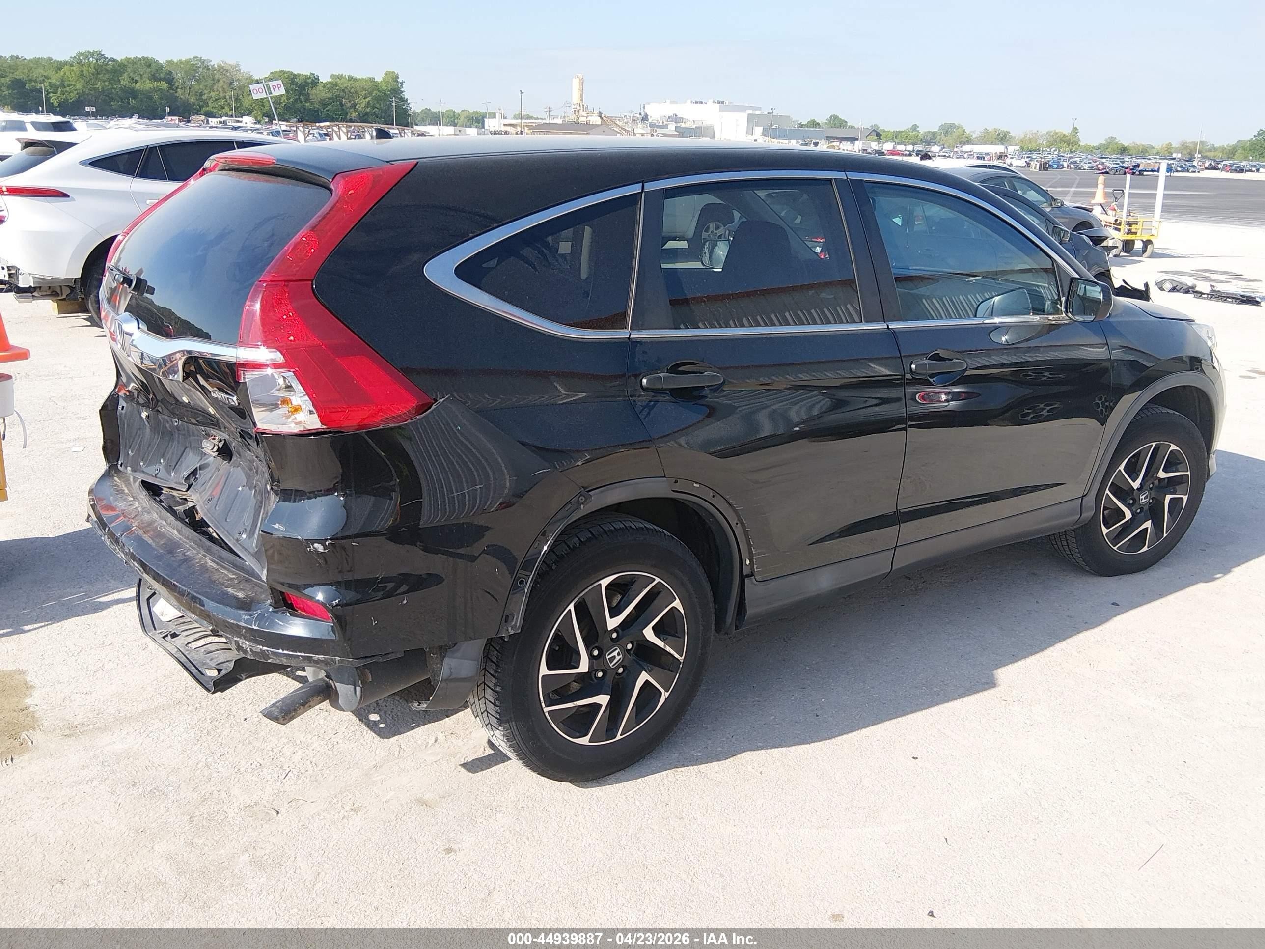 2016 Honda Cr-v Se Black vin: 2HKRM4H41GH701041