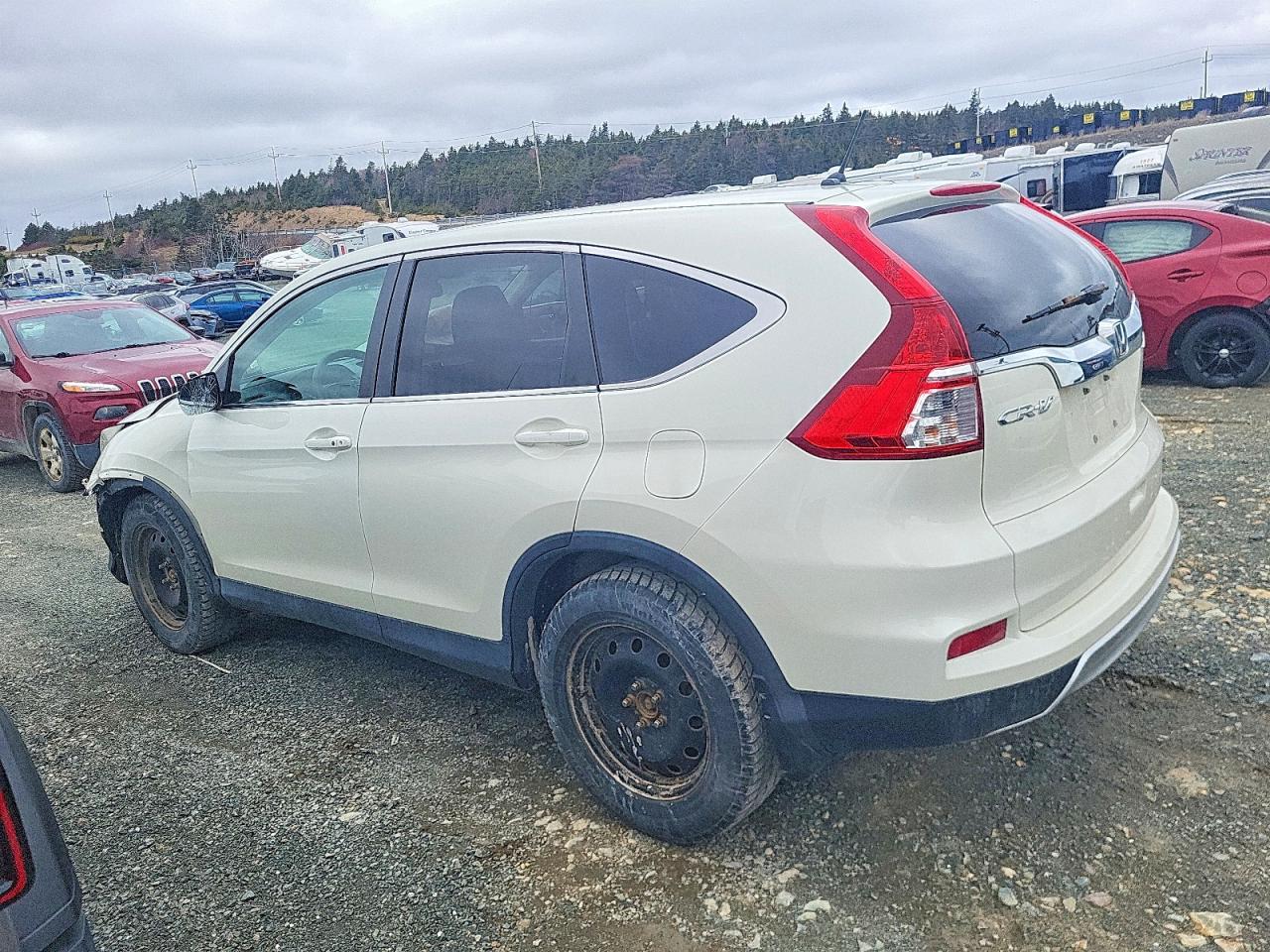 2015 Honda Cr-v Se White vin: 2HKRM4H42FH123420