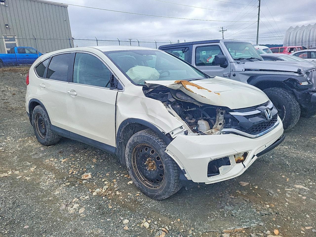 2015 Honda Cr-v Se White vin: 2HKRM4H42FH123420