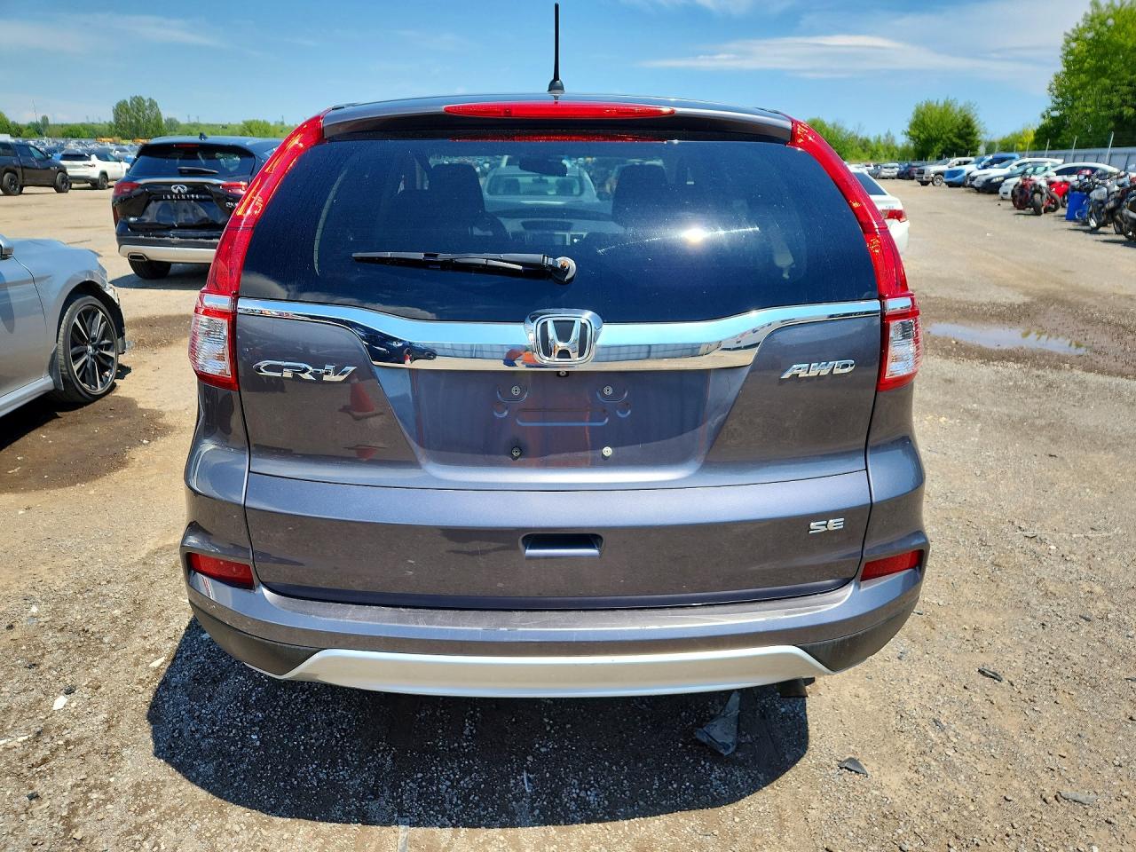 2015 Honda Cr-v Se Gray vin: 2HKRM4H43FH112524