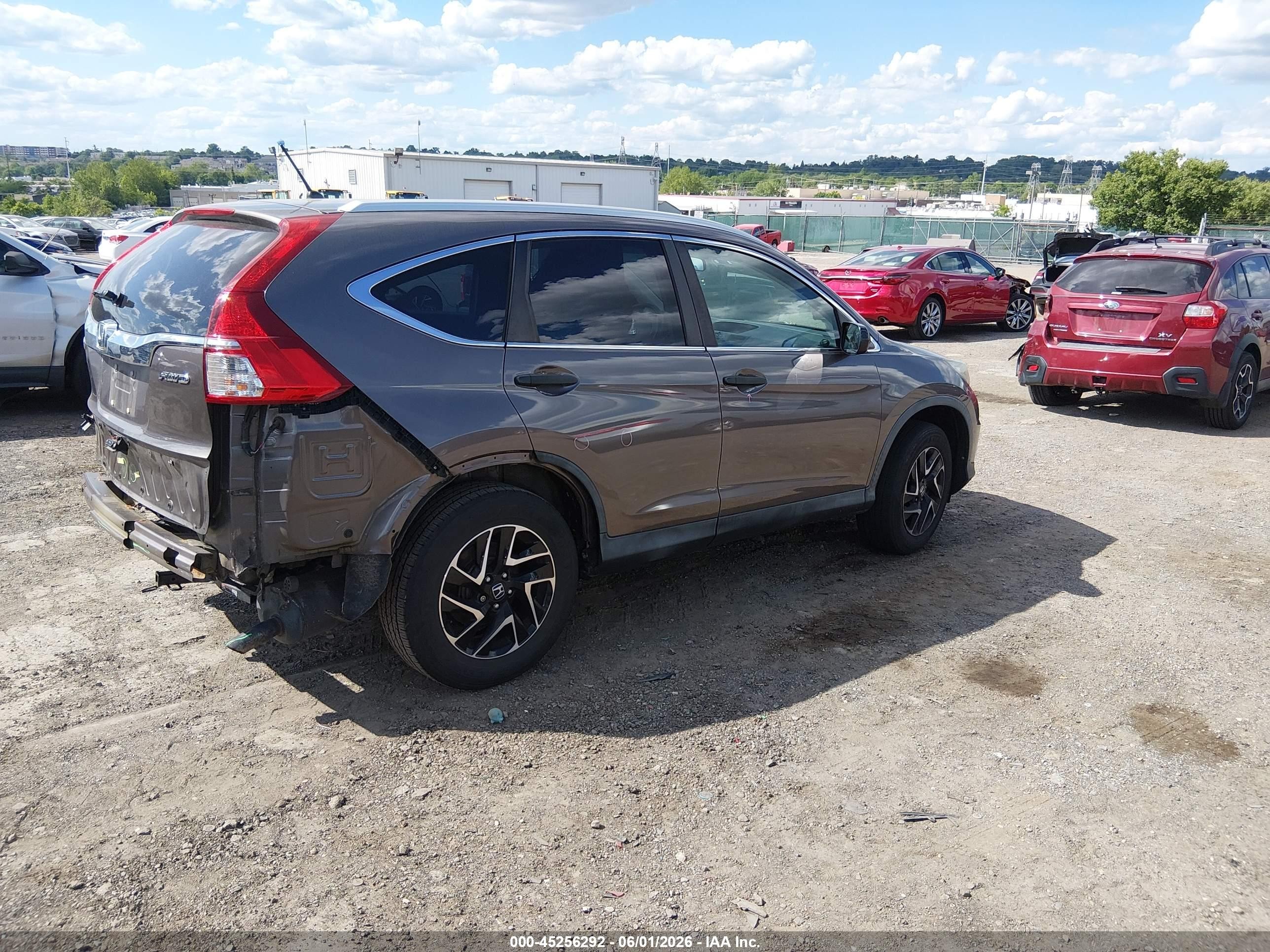 2016 Honda Cr-v Se Dark Brown vin: 2HKRM4H43GH714583