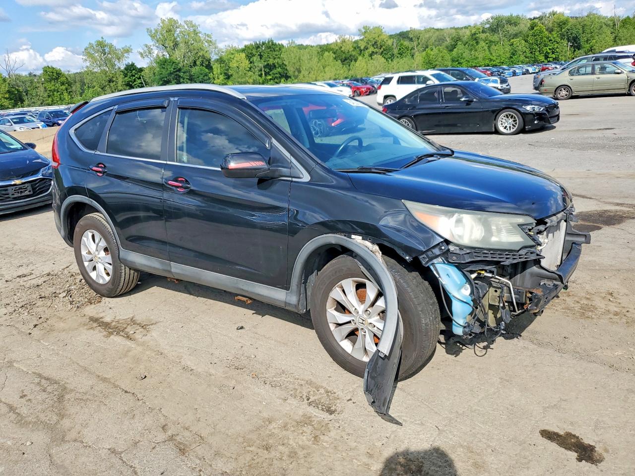 2012 Honda Cr-v Ex Black vin: 2HKRM4H50CH606148