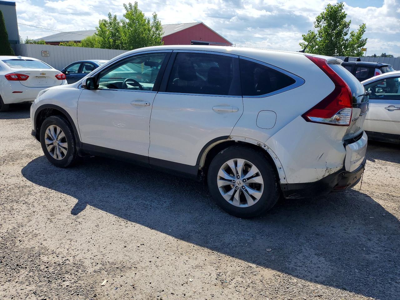2013 Honda Cr-v Ex White vin: 2HKRM4H50DH111627