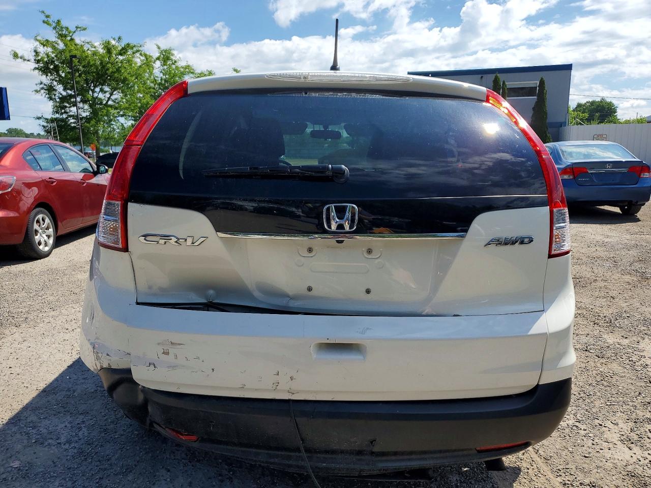 2013 Honda Cr-v Ex White vin: 2HKRM4H50DH111627