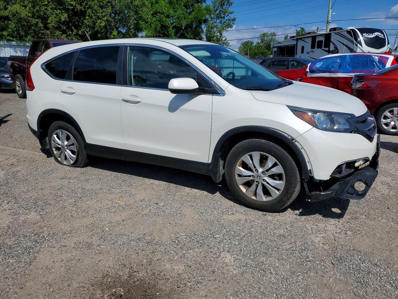2013 Honda Cr-v Ex White vin: 2HKRM4H50DH111627