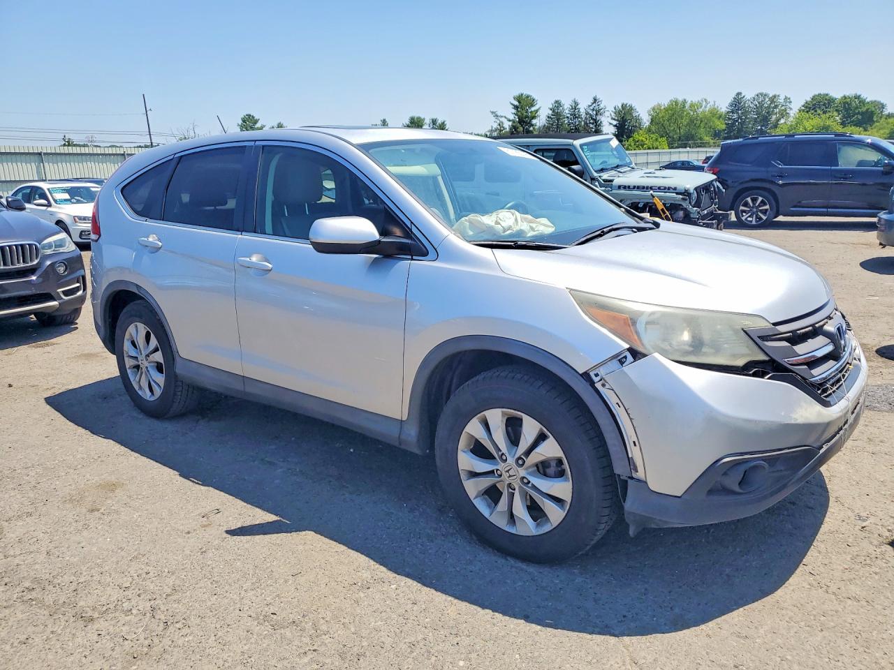2013 Honda Cr-v Ex Silver vin: 2HKRM4H50DH604420